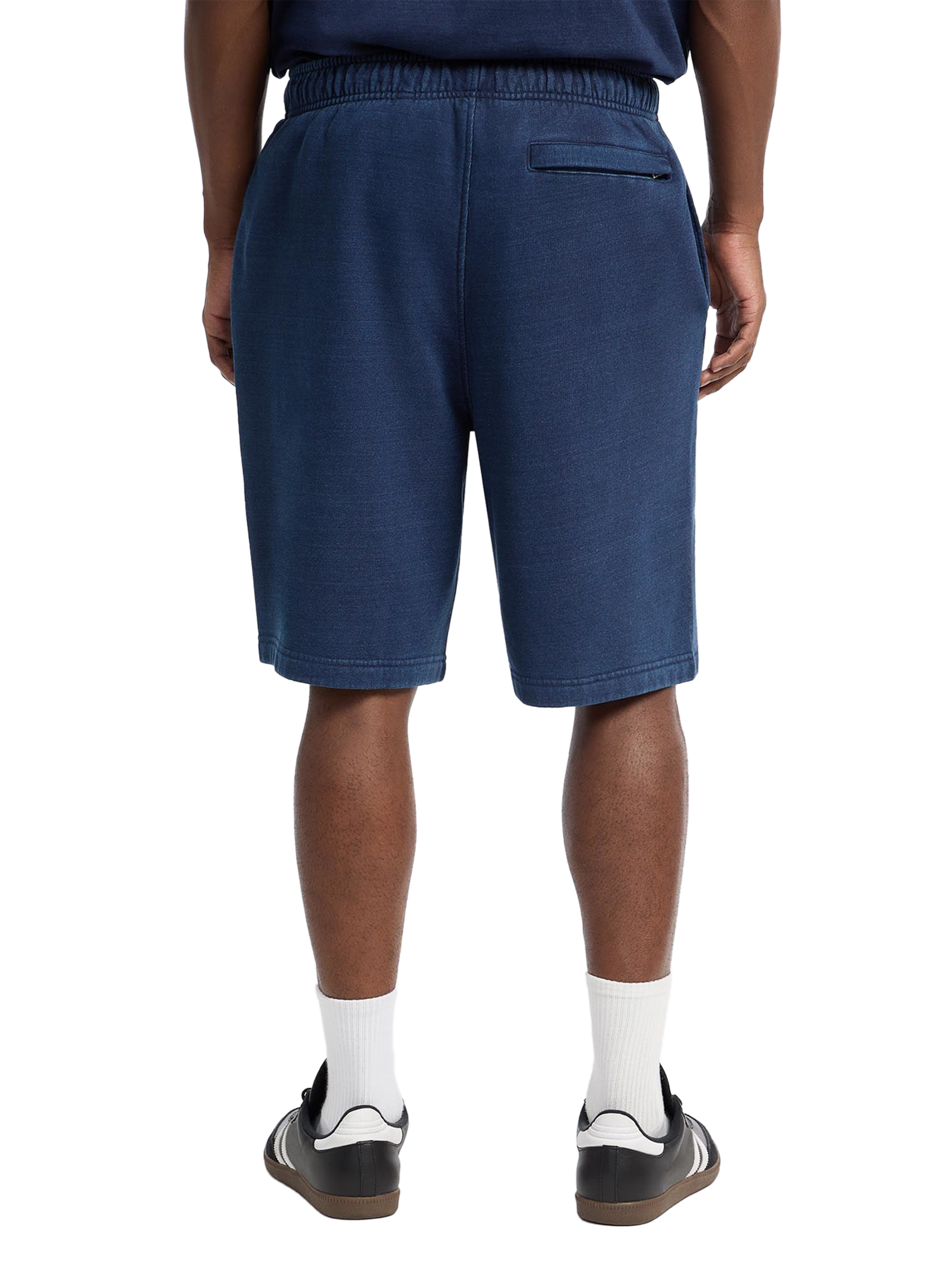 Straight cotton shorts GUESS Blue