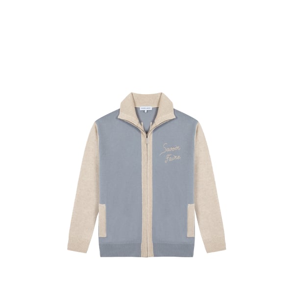 Gilet en laine brodé Gilet en laine brodé