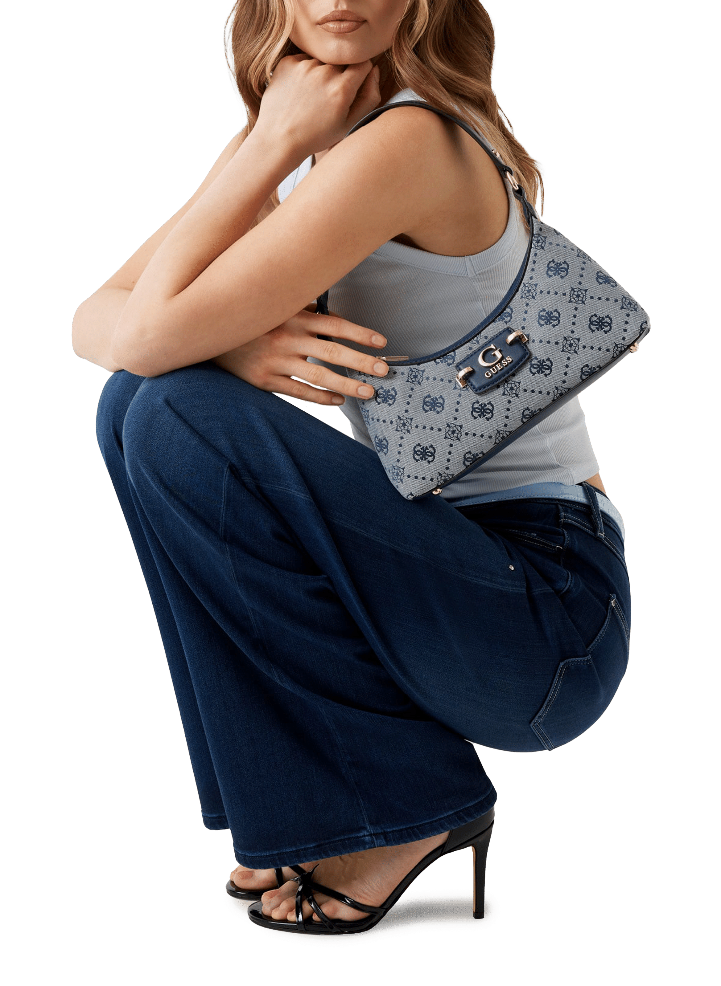 Sac à main Neda à logo GUESS Multicolore