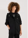 Oversized Hooded Jacket | Black by GUESS GUESS Oversized Hooded Jacket | Black