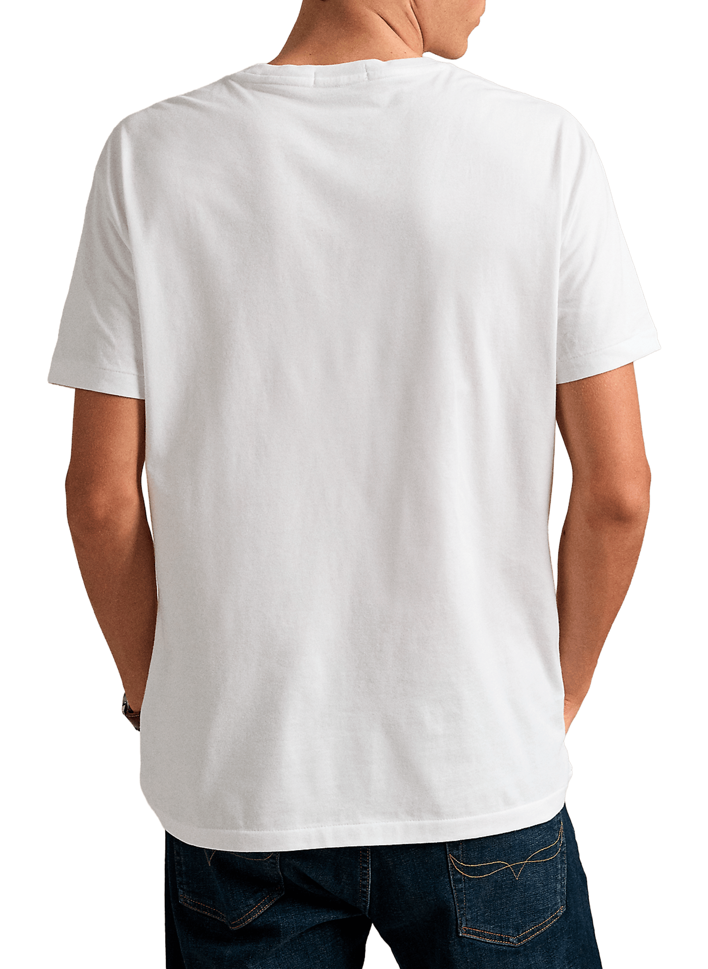 Straight printed cotton T-shirt POLO RALPH LAUREN White