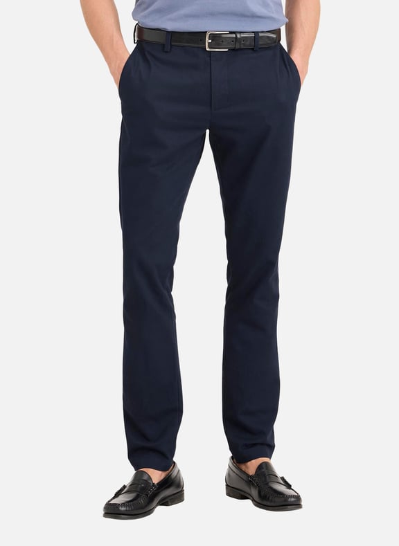 Pantalon uni en coton Bleu by DOCKERS DOCKERS Pantalon uni en coton Bleu