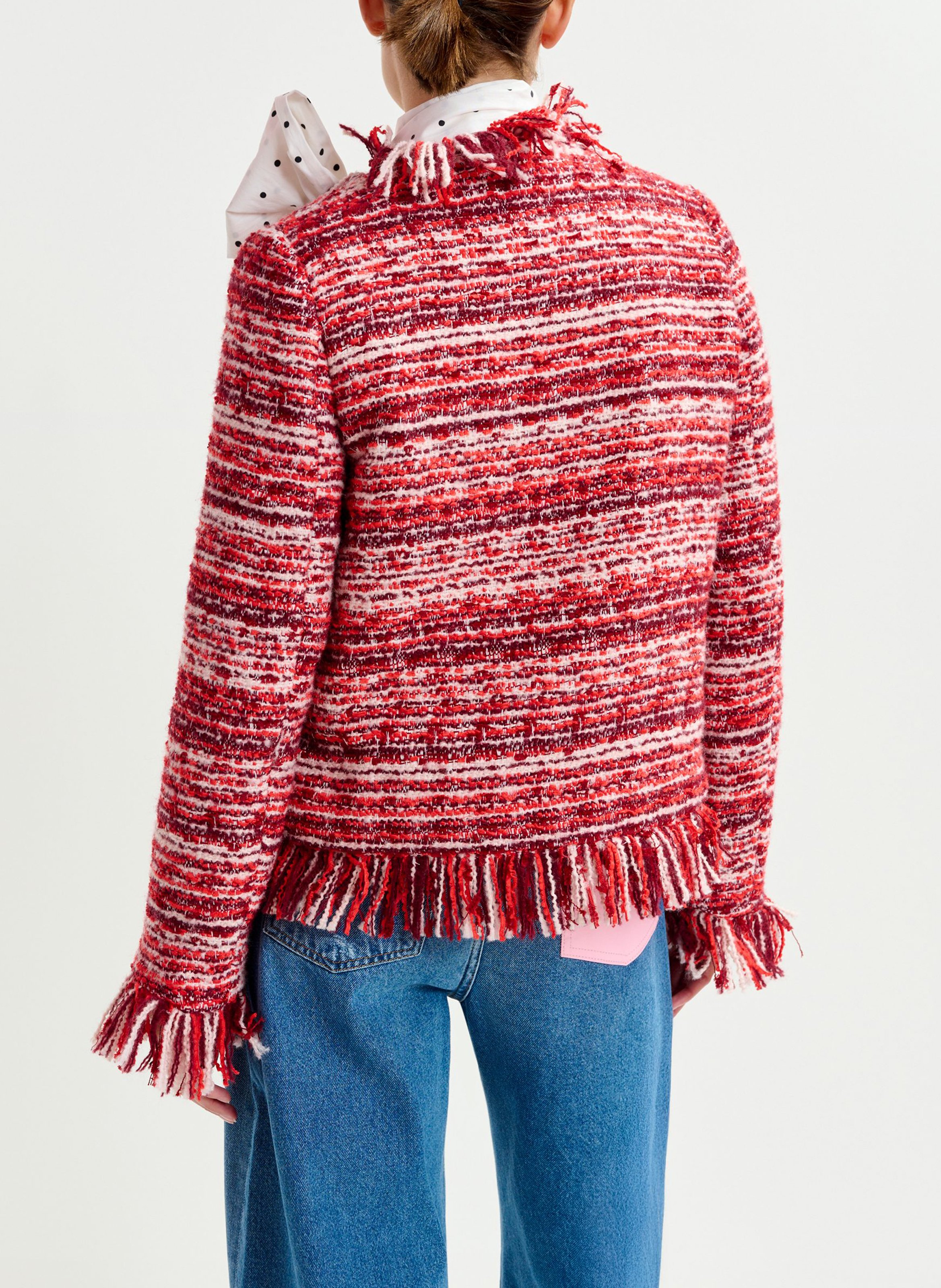 Veste col rond iskra ESSENTIEL ANTWERP Rouge