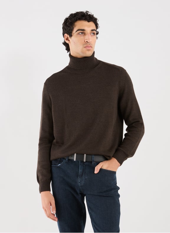 Turtleneck jumper Brown by ARMANI EXCHANGE ARMANI EXCHANGE Turtleneck jumper Brown