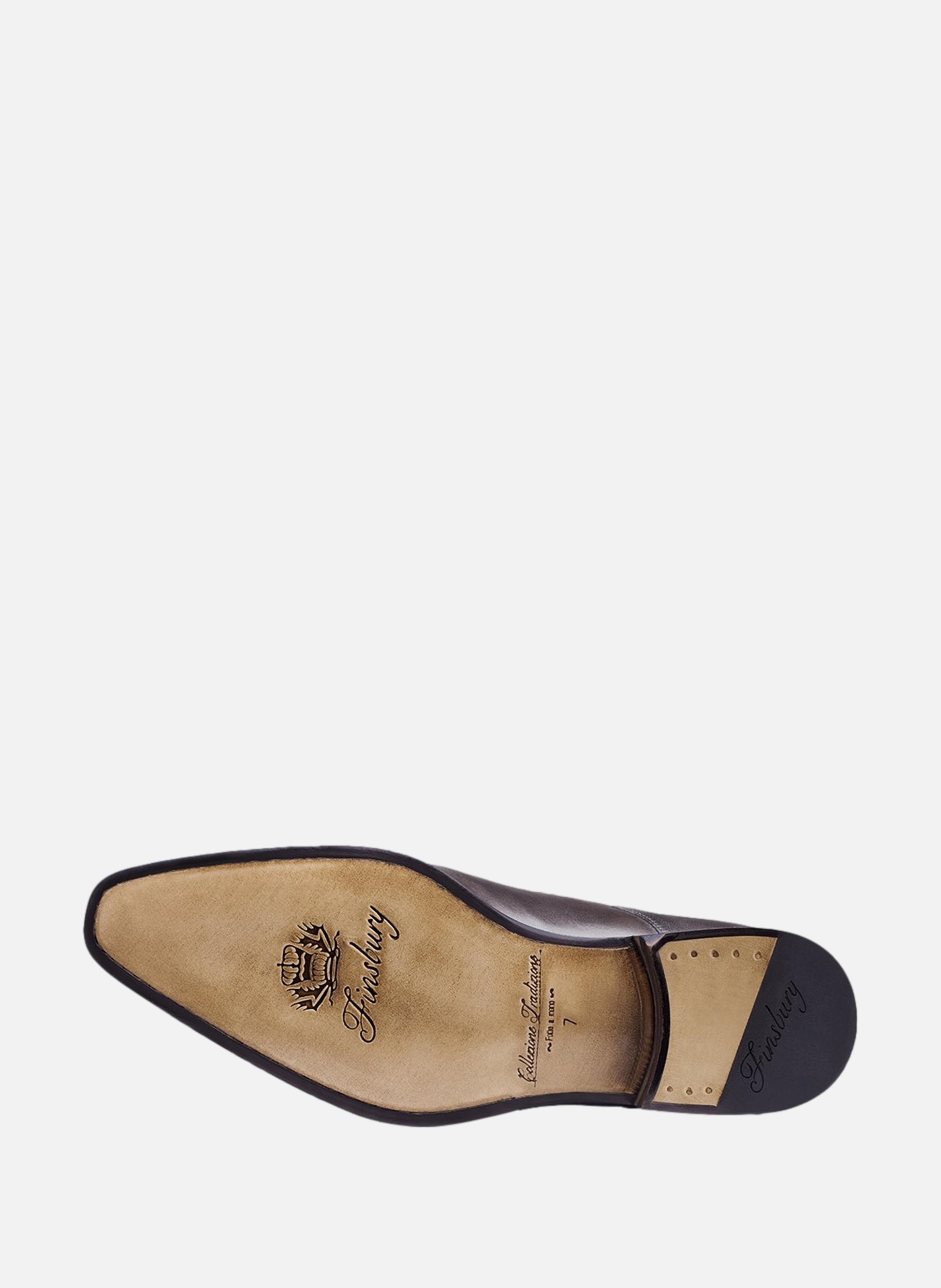 Derby cuir umberto FINSBURY Marron