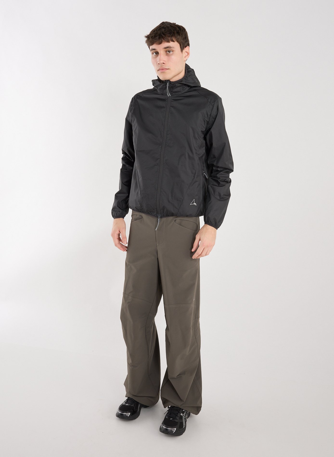 Hooded windproof jacket ROA Black