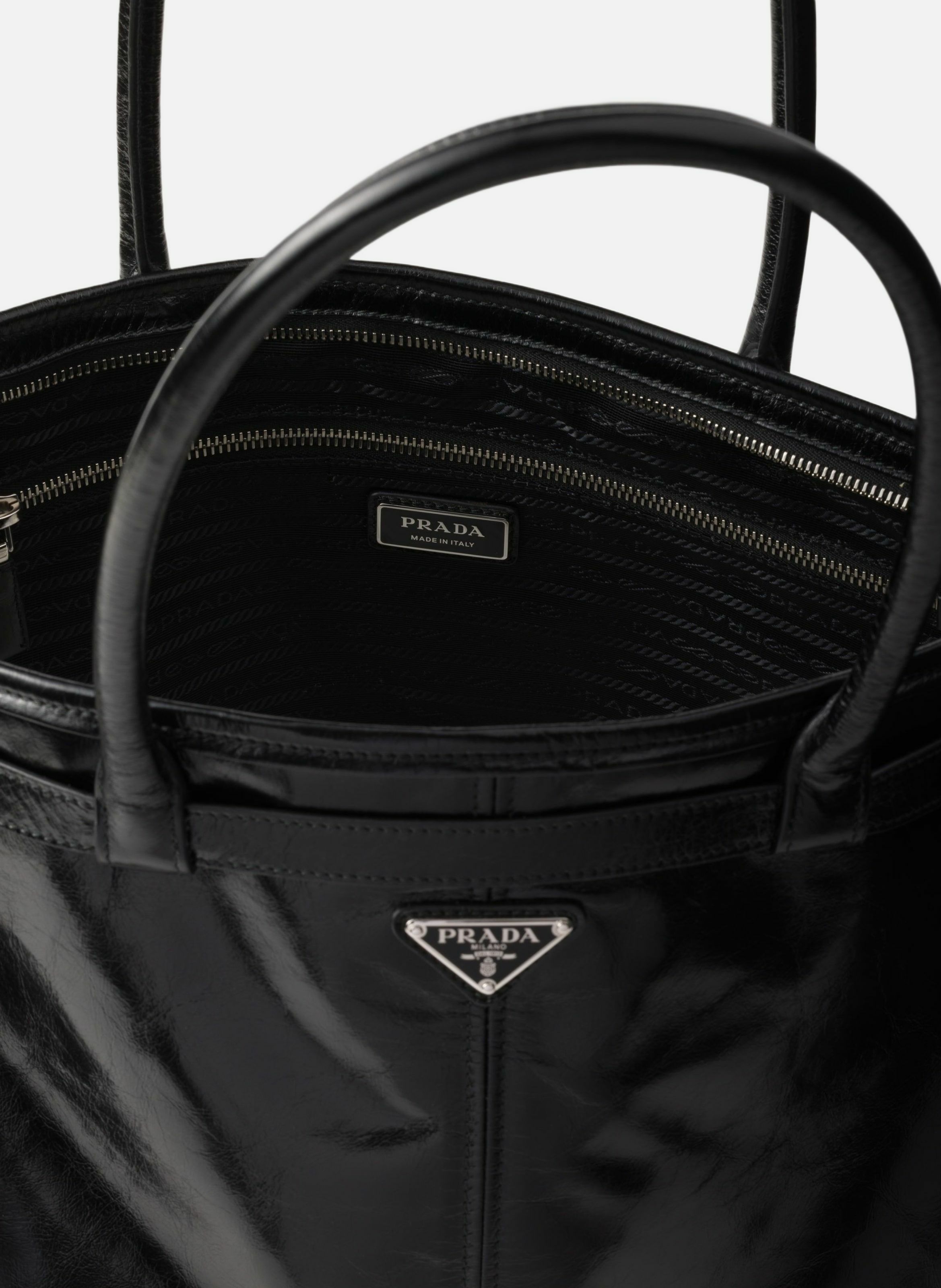 Cabas prada bonnie en cuir PRADA Noir