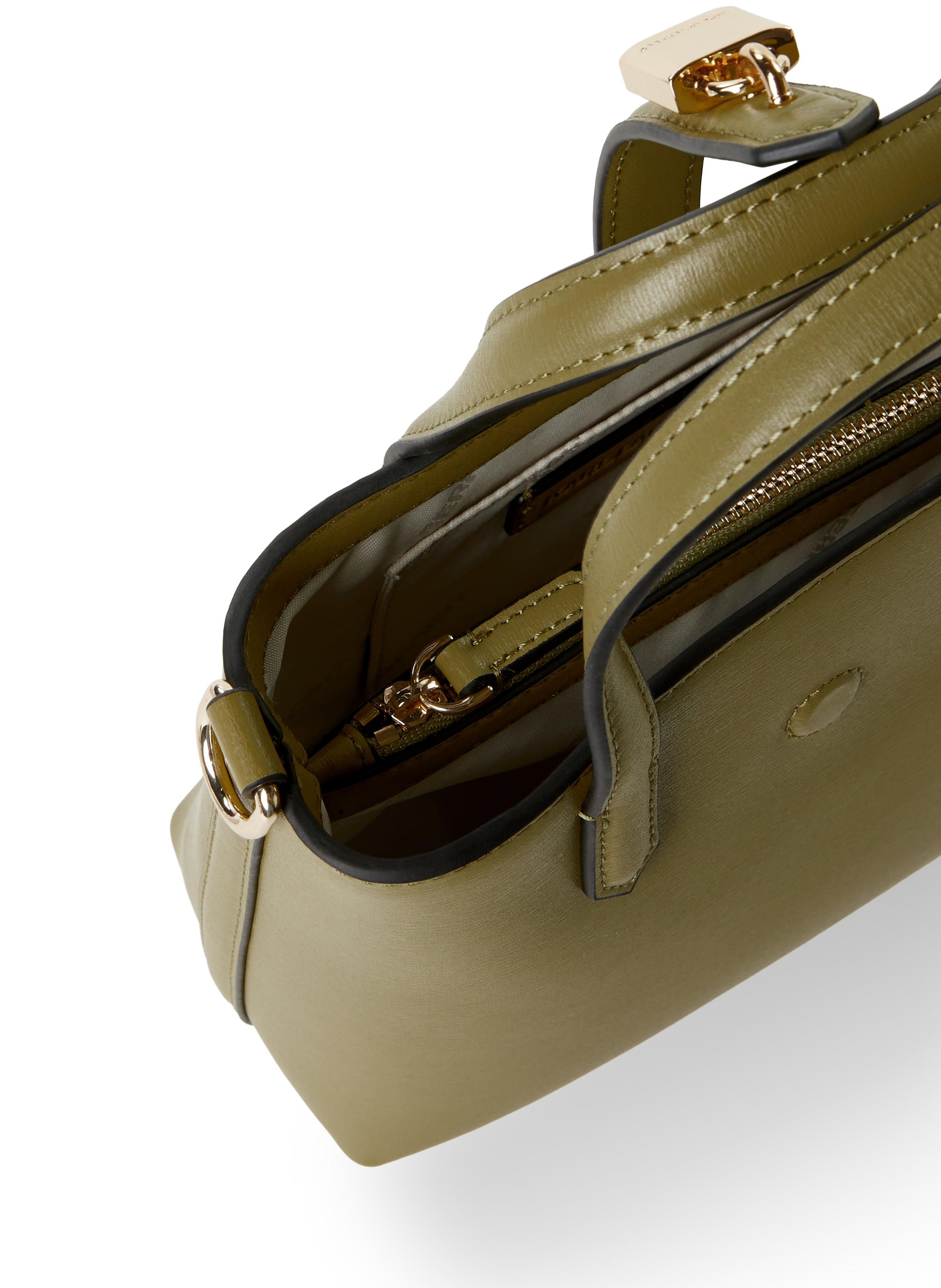 Handbag K/Autograph in leather KARL LAGERFELD Brown