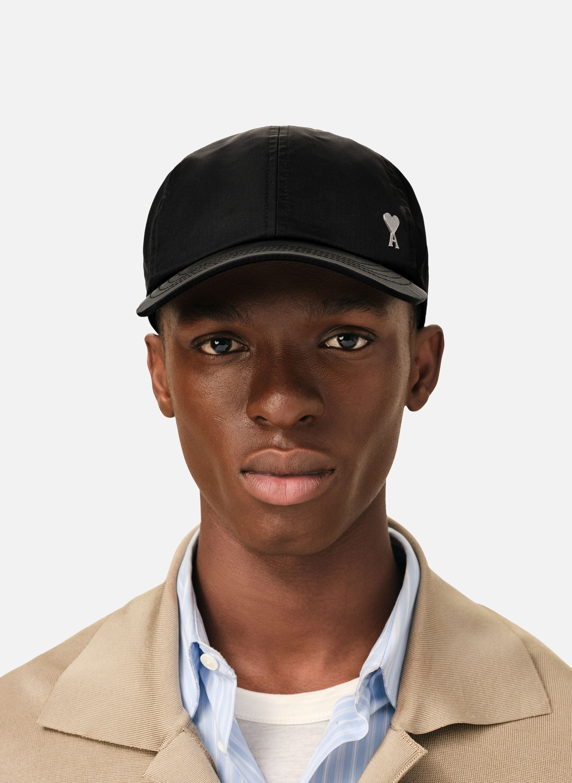 Casquette rivet ami de coeur unisexe en nylon AMI PARIS Noir