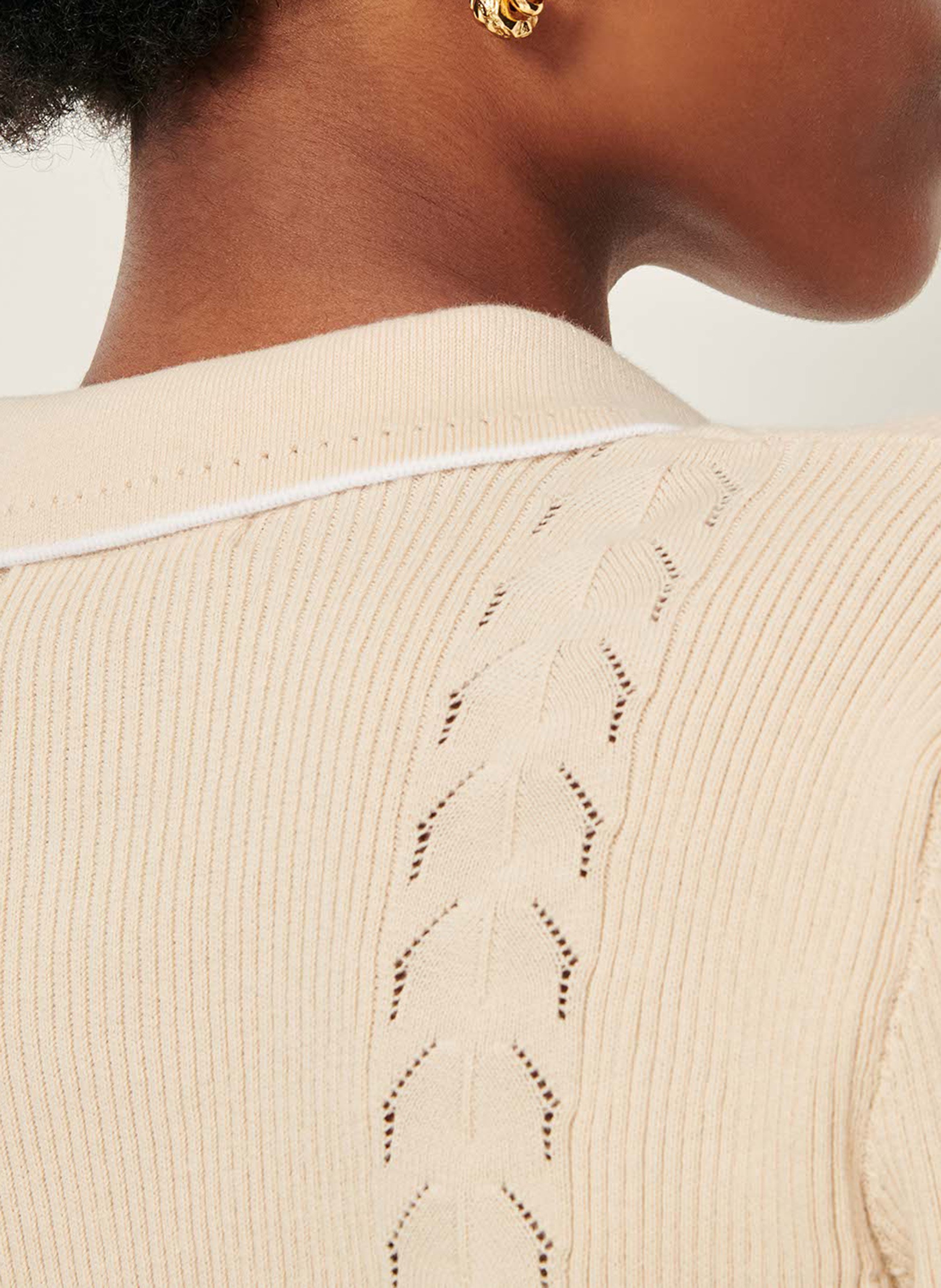 Top ciol polo en coton jodi SESSUN Beige