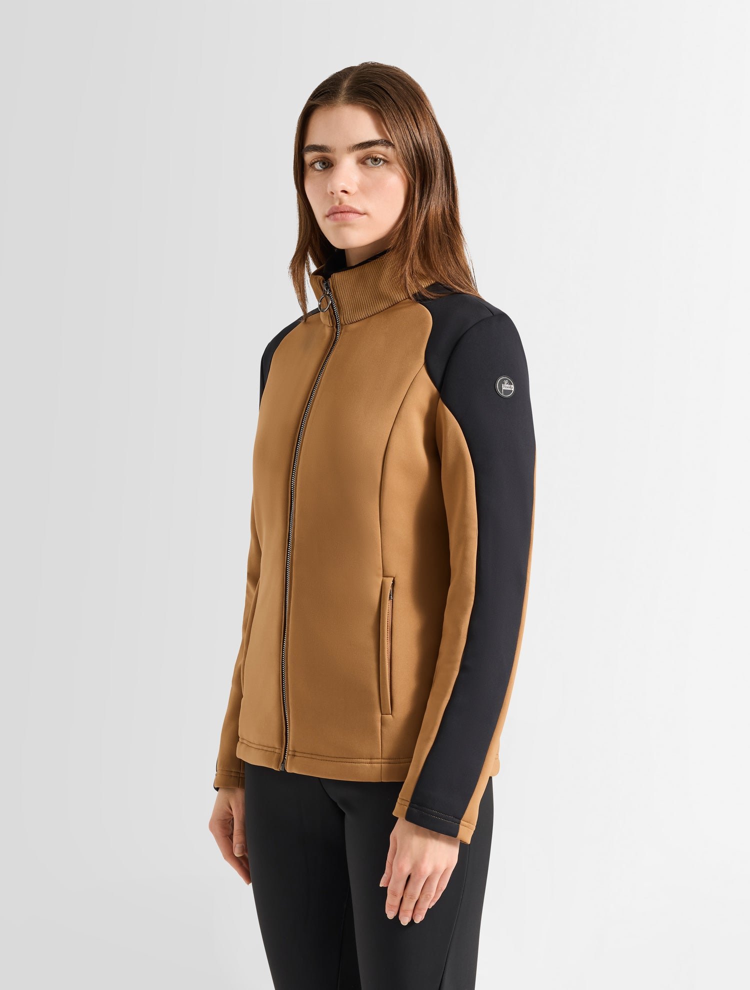 Veste technique ilam col montant coupe ajustée FUSALP Beige