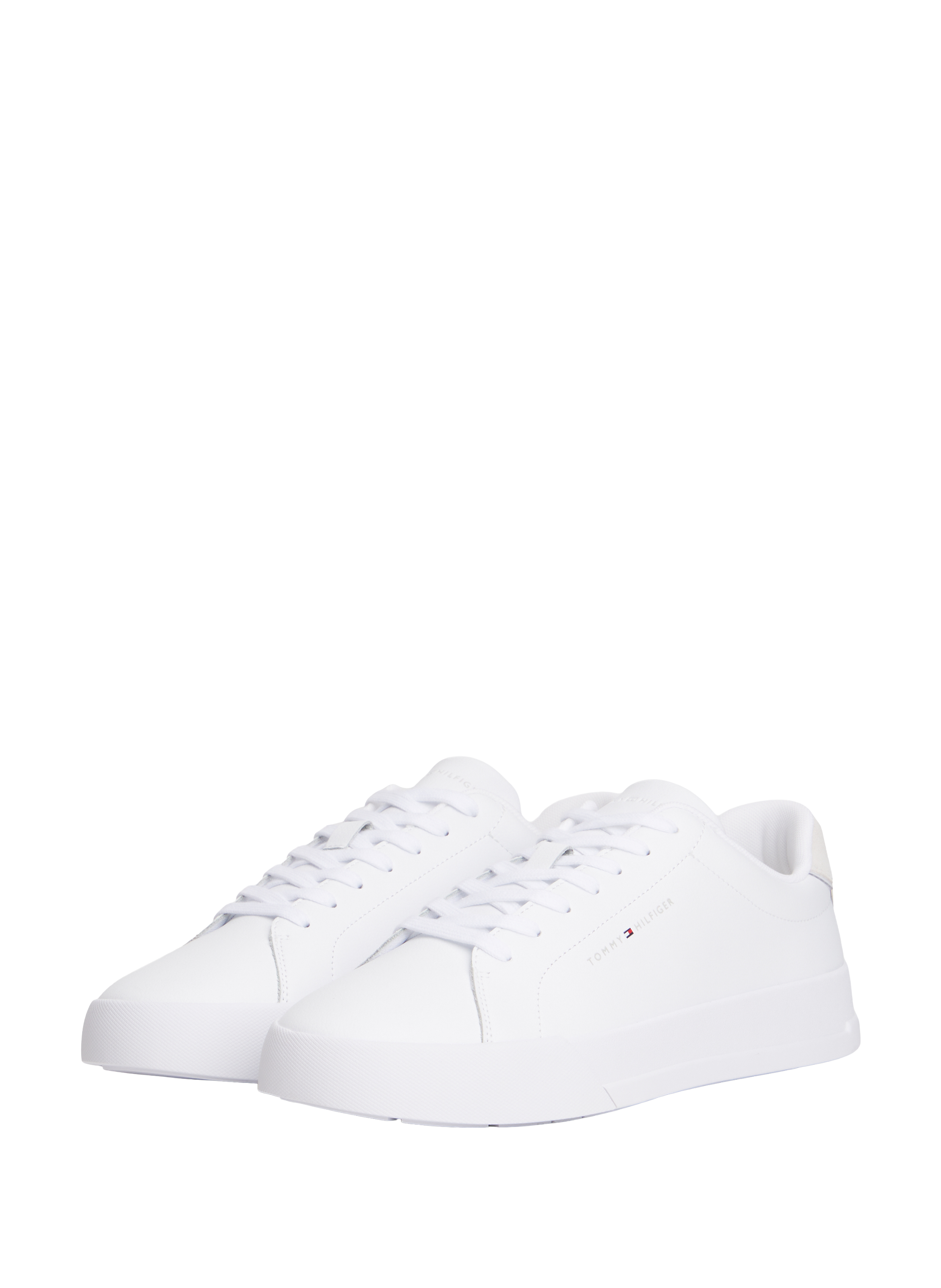 Low-top sneakers in smooth leather TOMMY HILFIGER White