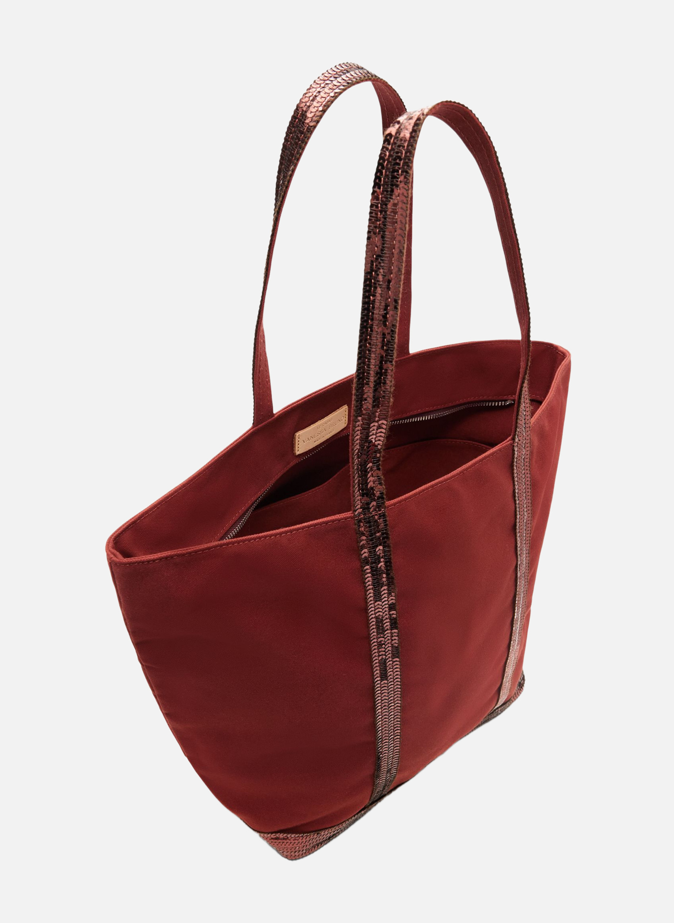Cabas l zippé en toile VANESSA BRUNO Marron
