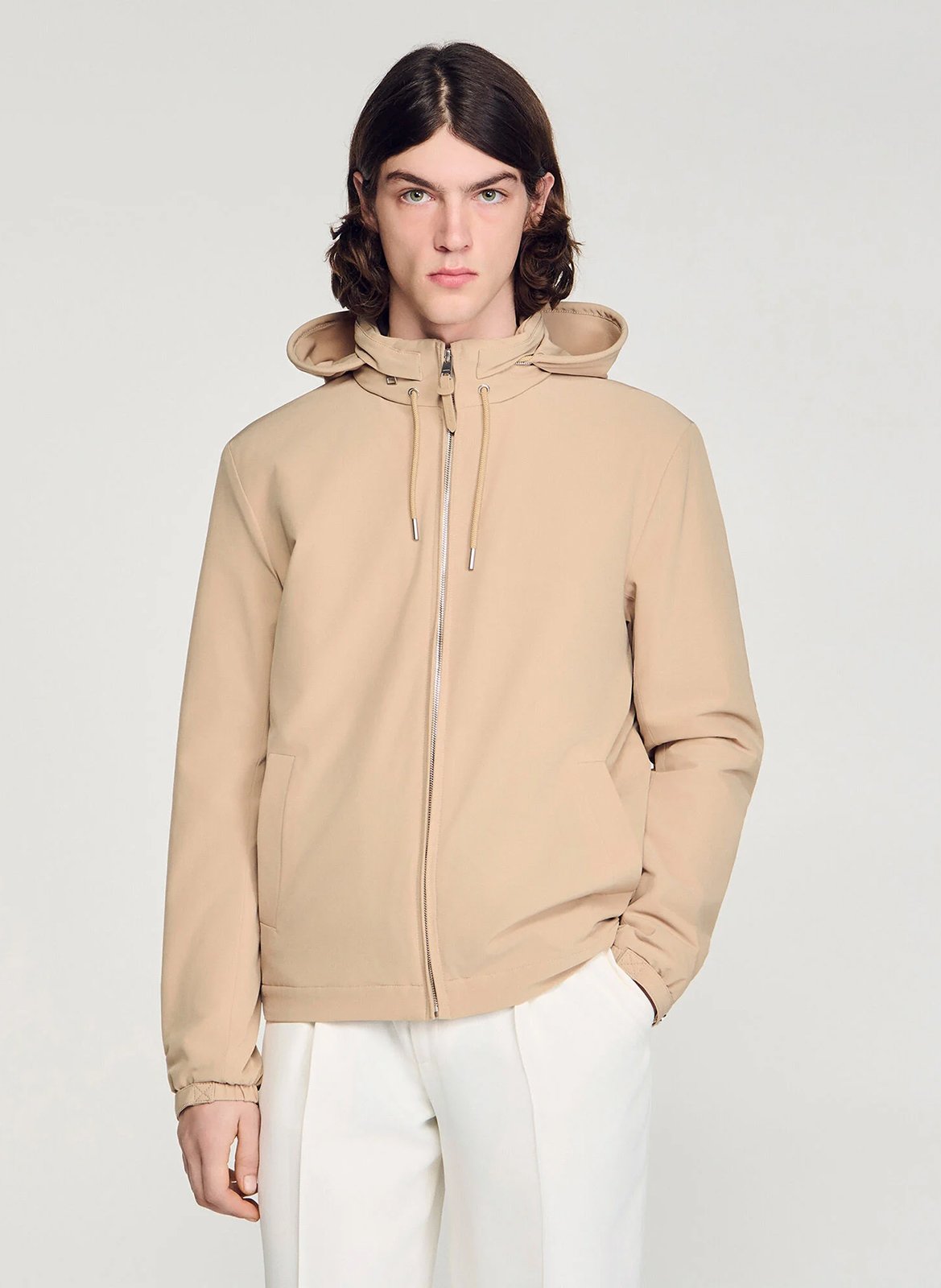 Sweat col montant SANDRO Beige