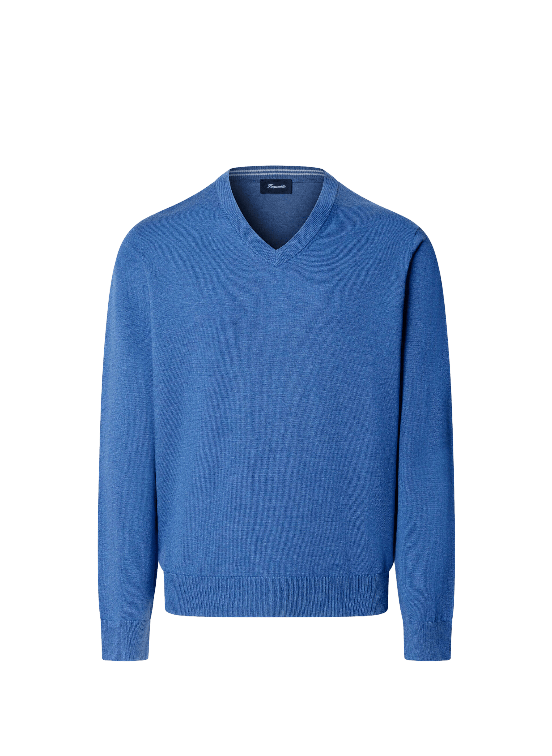 Cotton and linen jumper FACONNABLE Blue