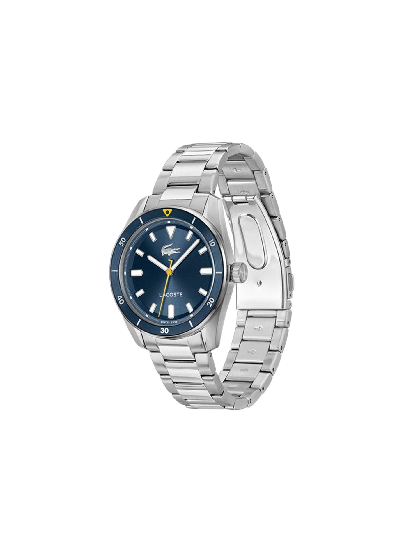 Montre quartz Boston en acier inoxydable LACOSTE MONTRES Bleu