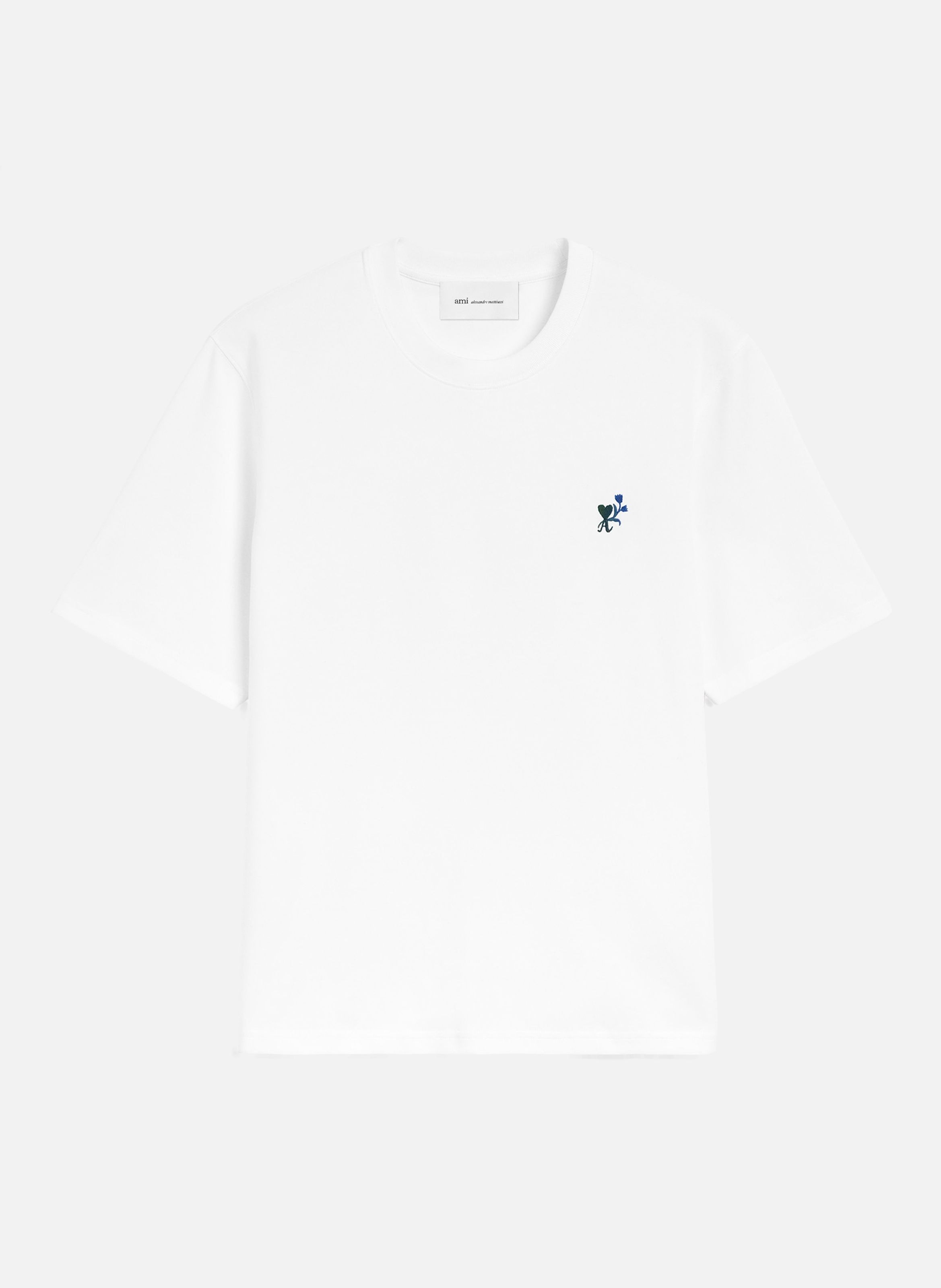 T-shirt ami de coeur tulipe unisexe en coton AMI PARIS Blanc