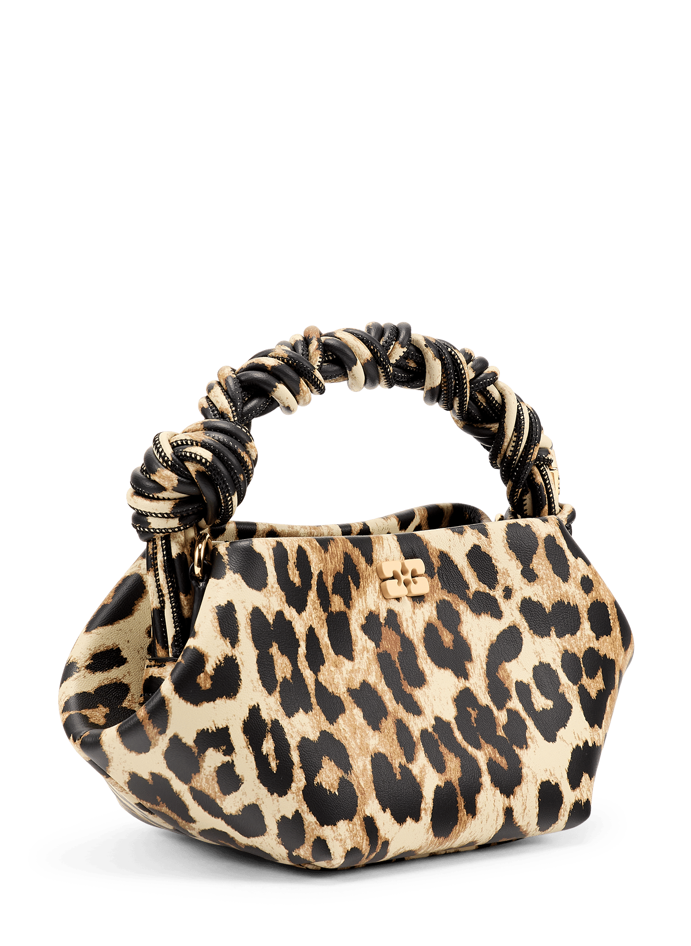 Mini-Leopardenmuster-Tasche aus Leder GANNI Mehrfarbig