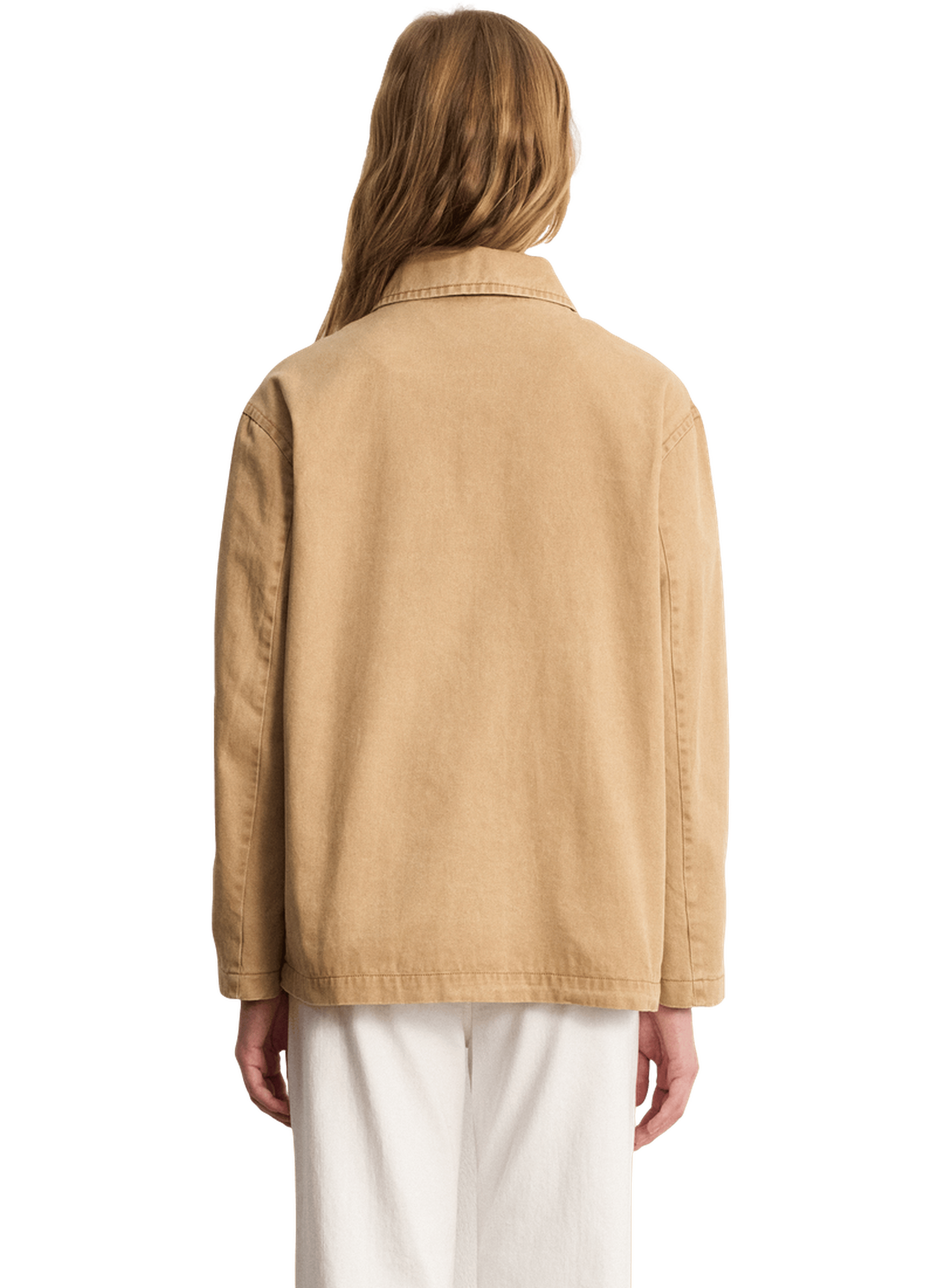 Veste droite en coton - marily PABLO Beige