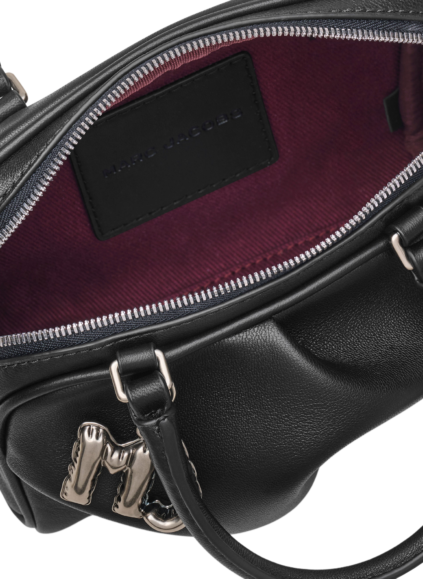 The Mini Wave Leather Crossbody Bag MARC JACOBS Black