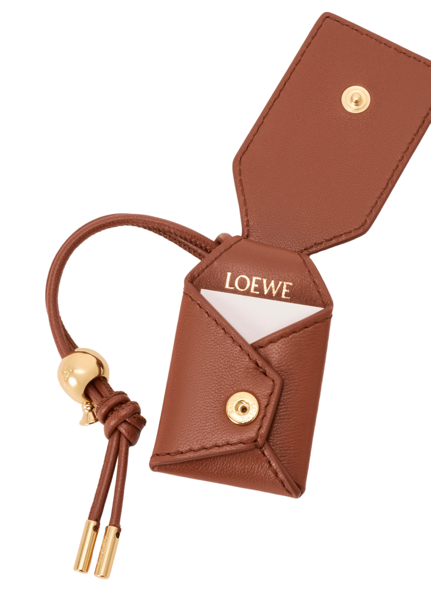 Medium Featherlight Puzzle Bag in Nappa Lambskin Leather LOEWE Brown