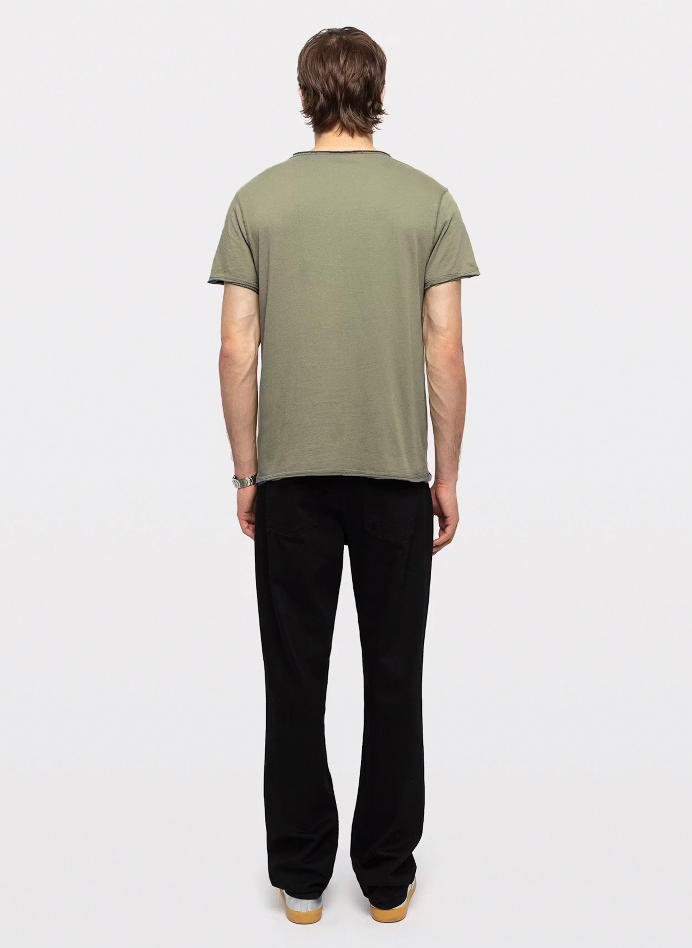 Tee-shirt col v en coton bio monastir ZADIG&VOLTAIRE Vert