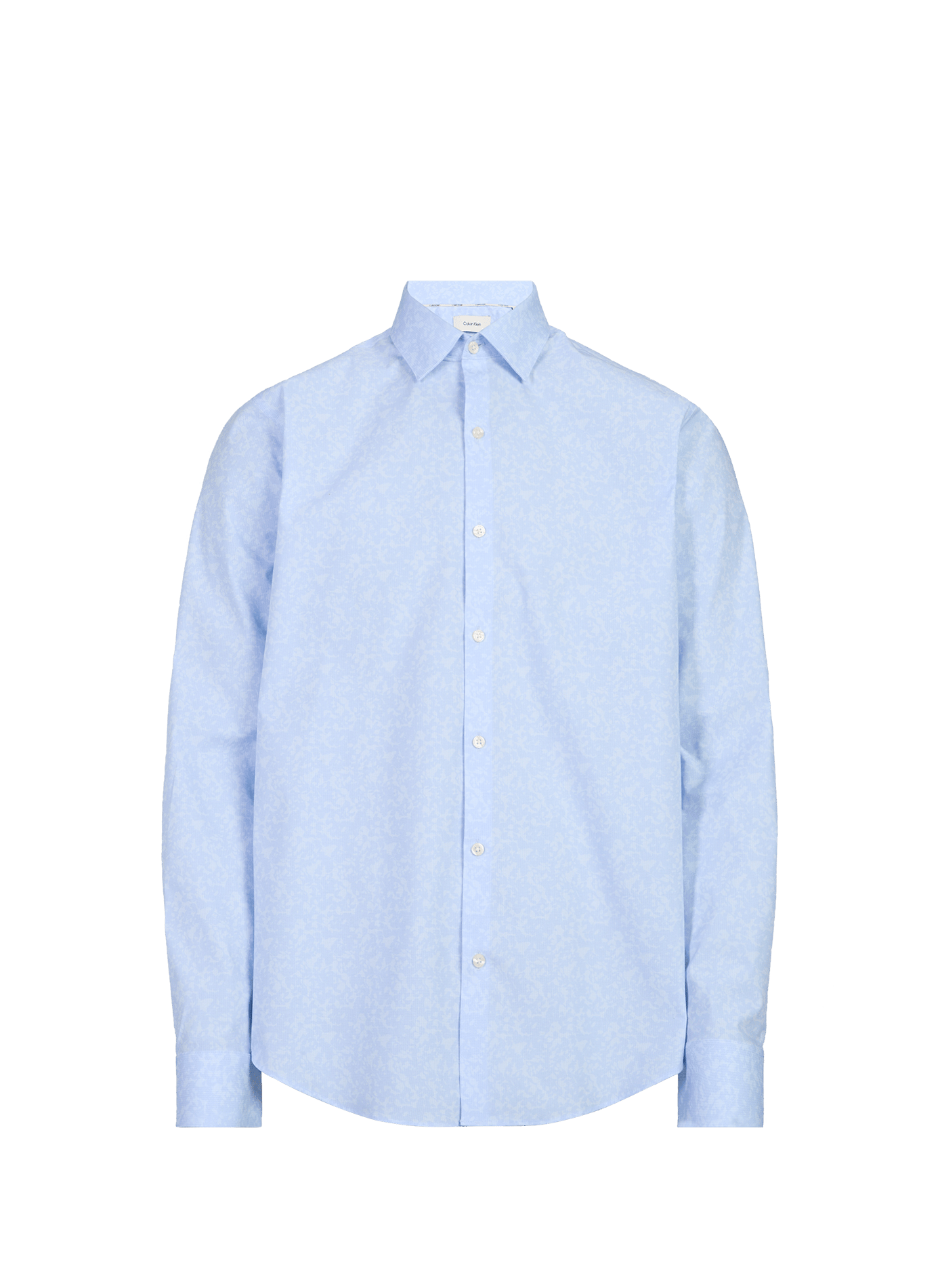 Camicia diritta in jacquard CALVIN KLEIN Blu