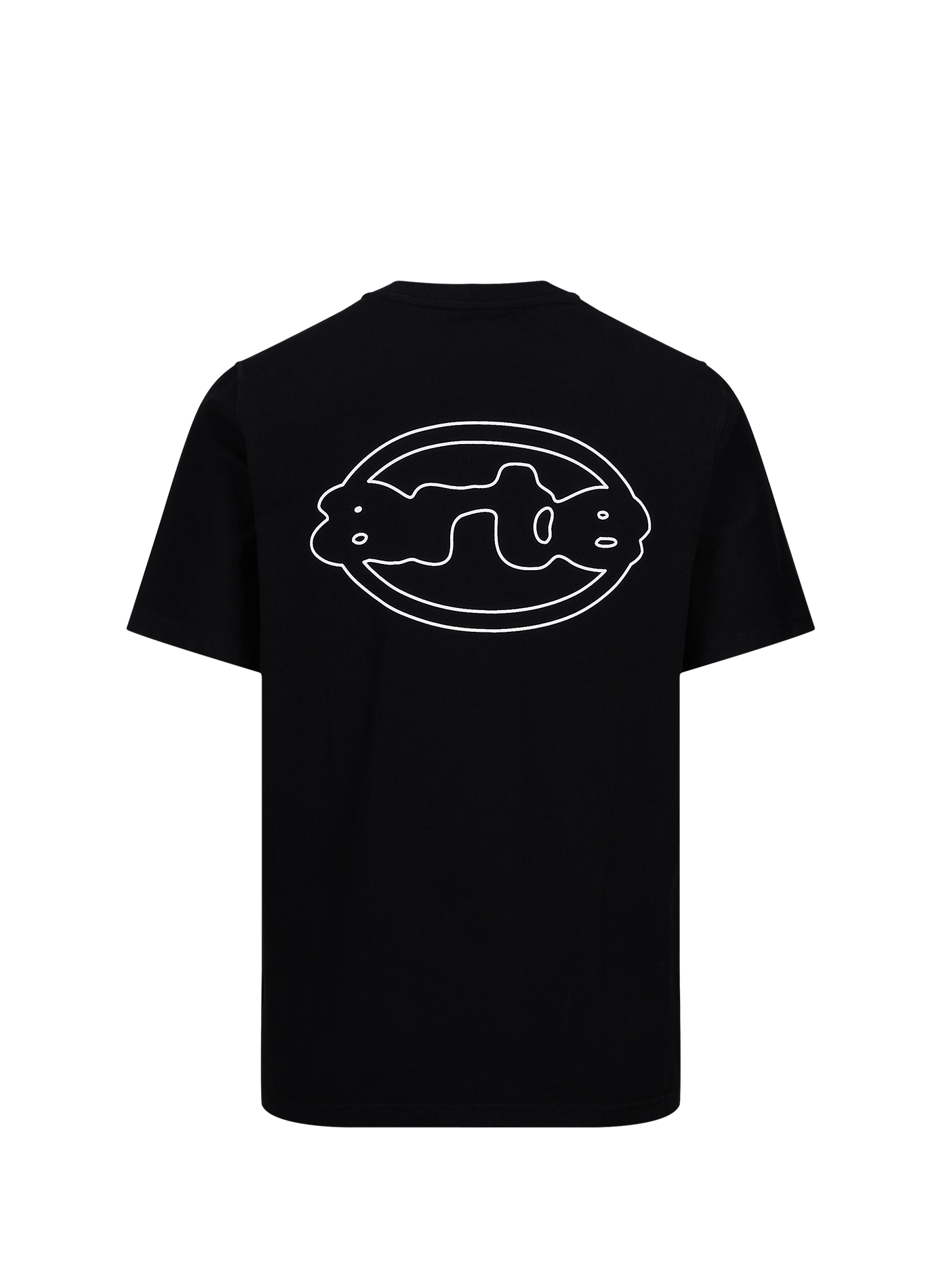 Camiseta recta con cuello redondo y estampado serigrafiado de algodón ARTE ANTWERP Negro