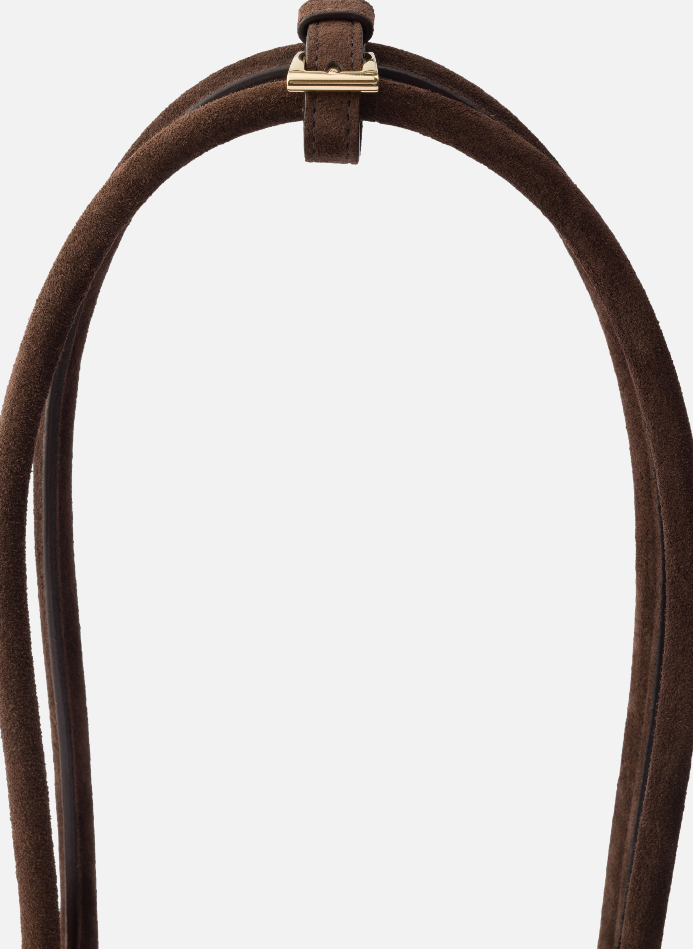 Grand sac à main prada bonnie en veau velours PRADA Marron