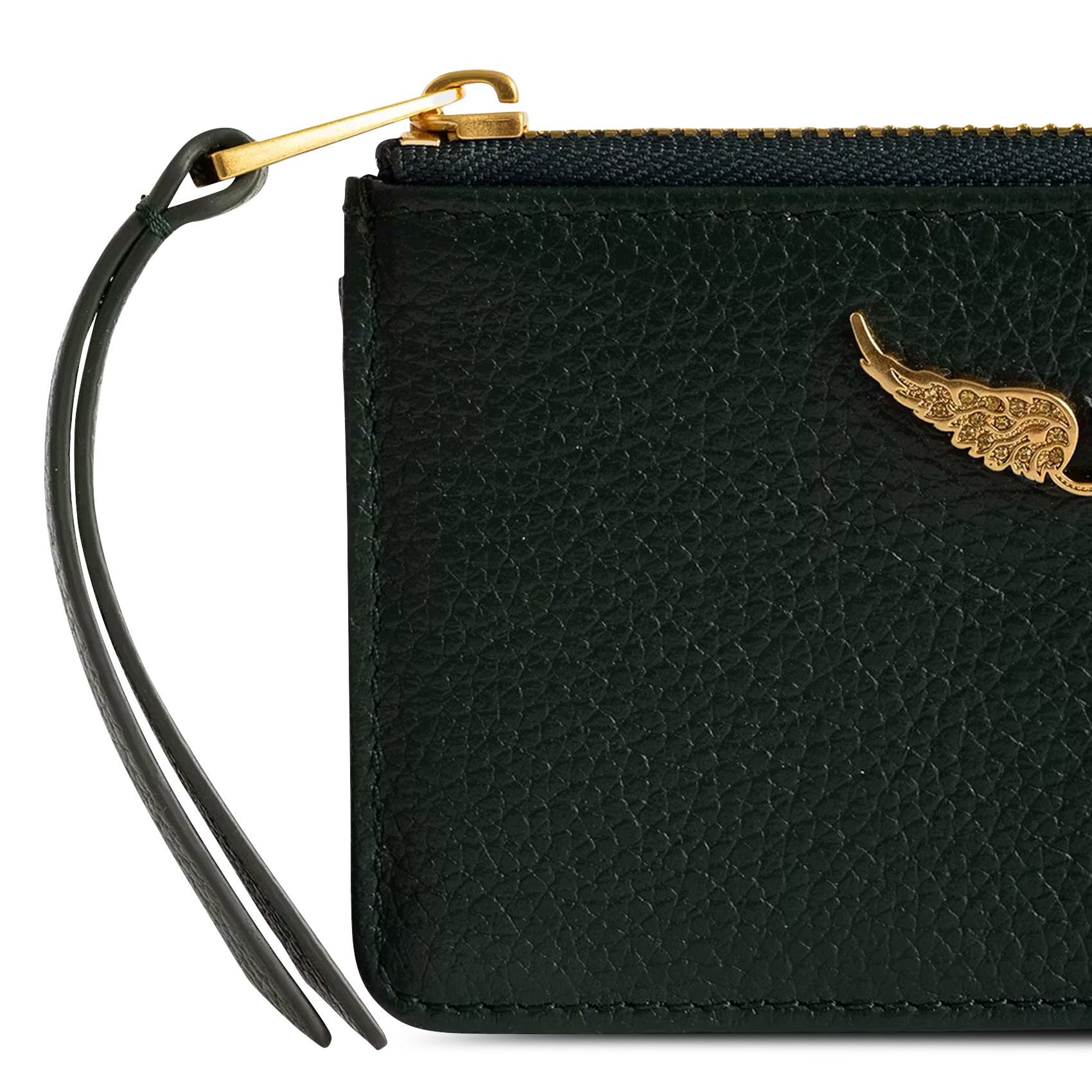 Porte-cartes en cuir zv card ZADIG&VOLTAIRE Vert