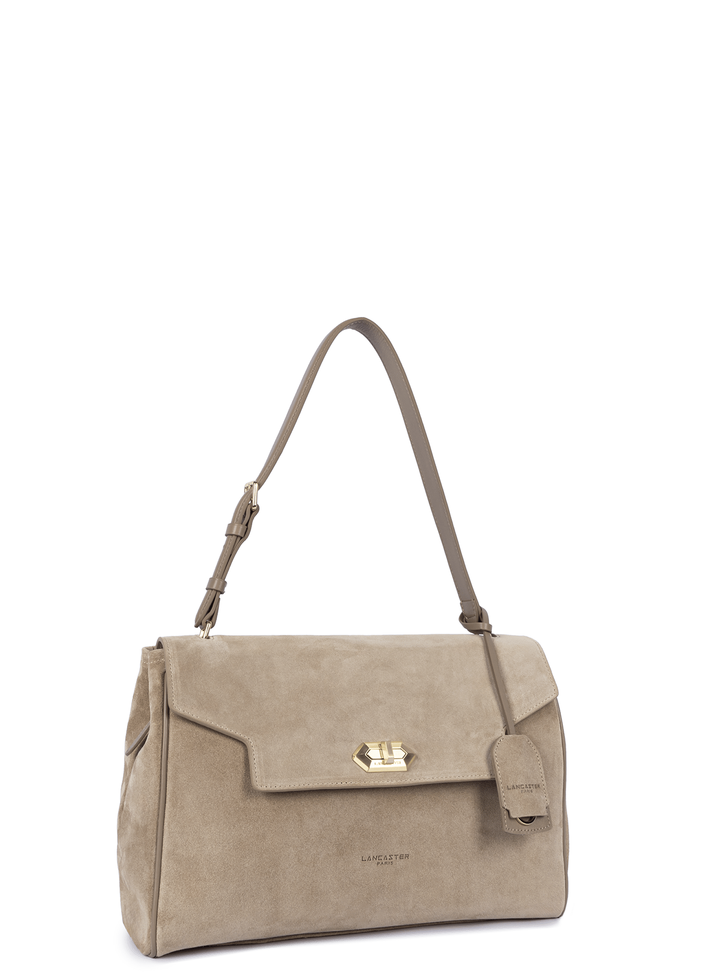 Grand sac cabas épaule - suède grace | Marron LANCASTER Femme