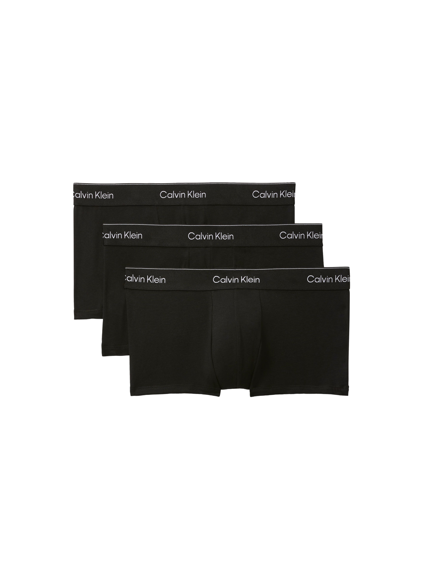 Set aus 3 tief sitzenden Boxershorts aus Baumwollmischung CALVIN KLEIN Schwarz