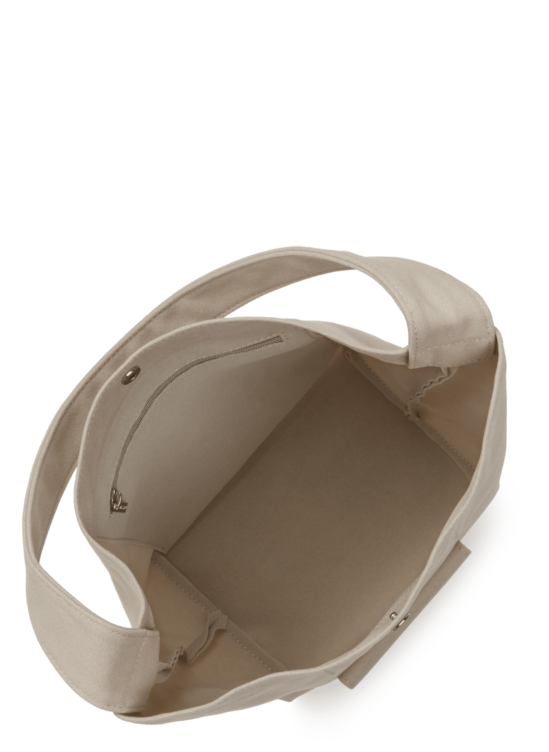 Mini sac seau - suédine kba LANCASTER Blanc