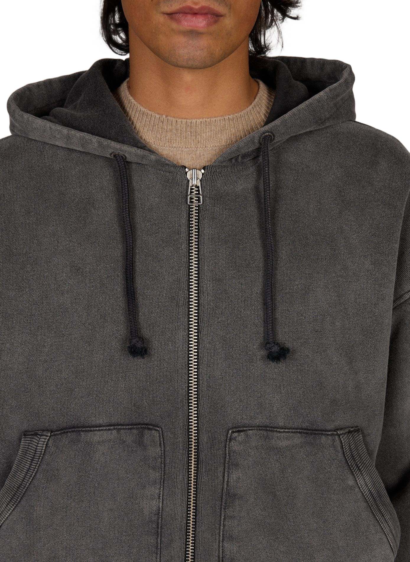 Straight washed cotton sweatshirt BELLEROSE Black