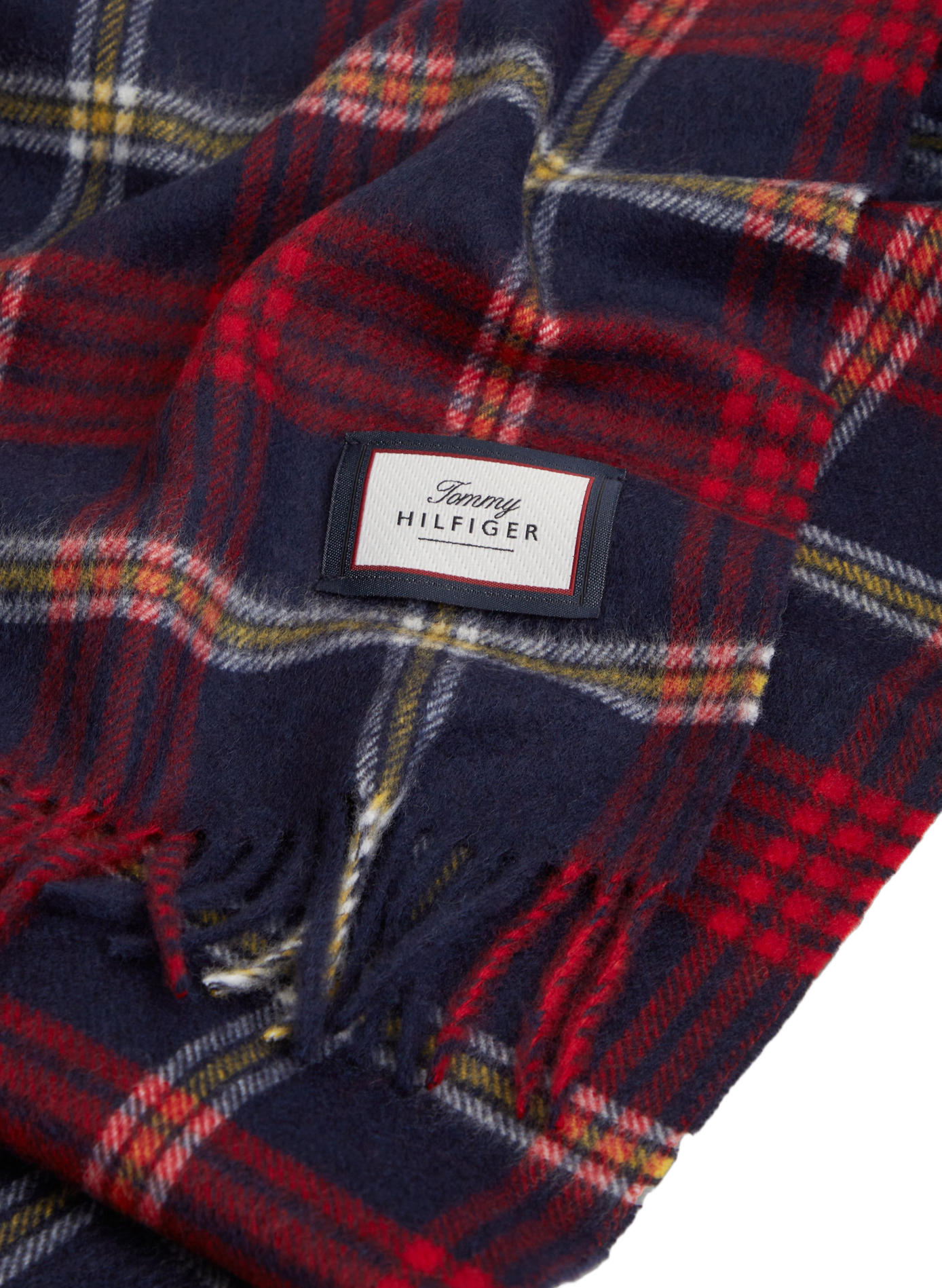Echarpe à carreaux en laine TOMMY HILFIGER Multicolore