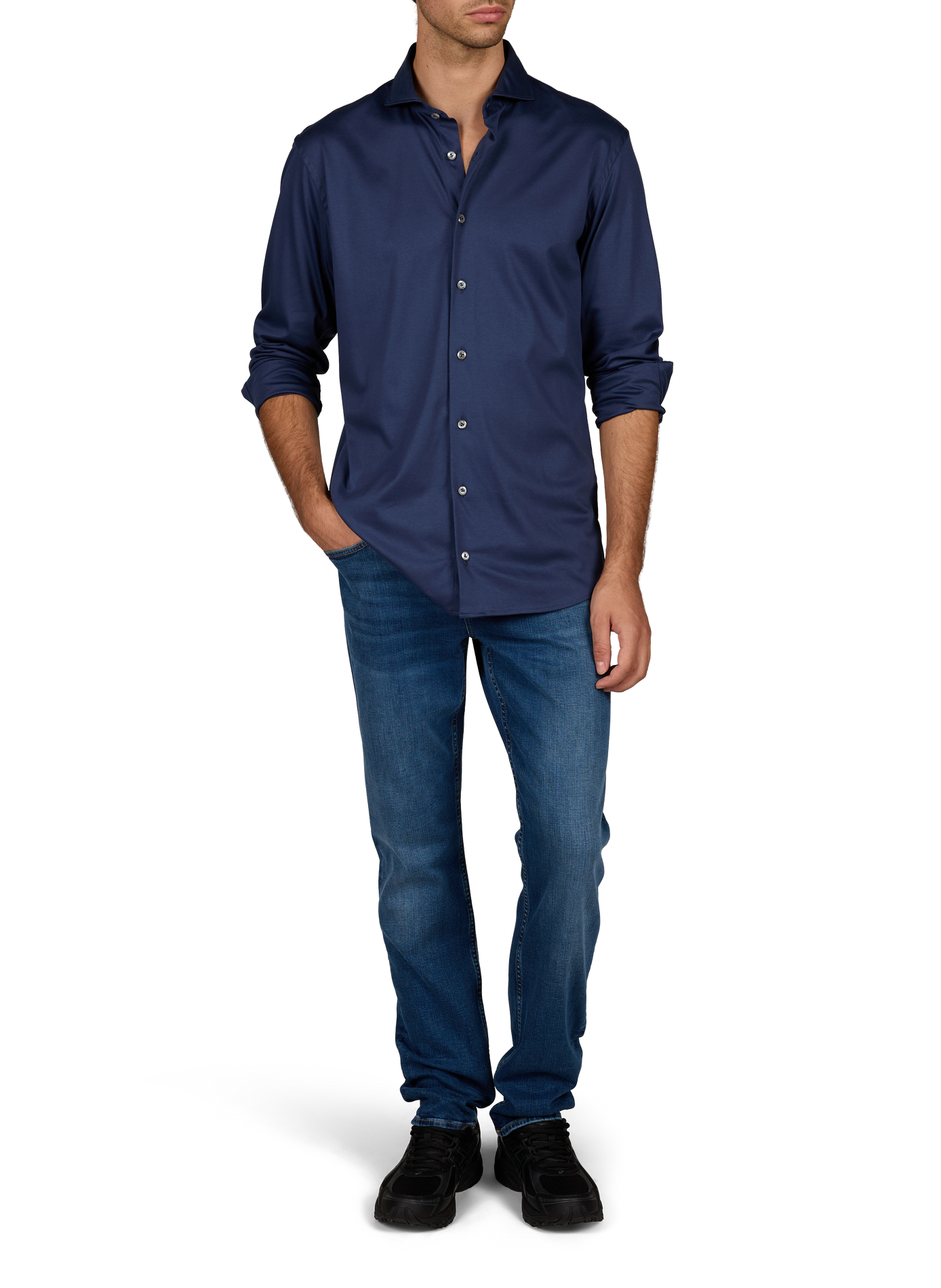Baumwollhemd VAN LAACK Blau