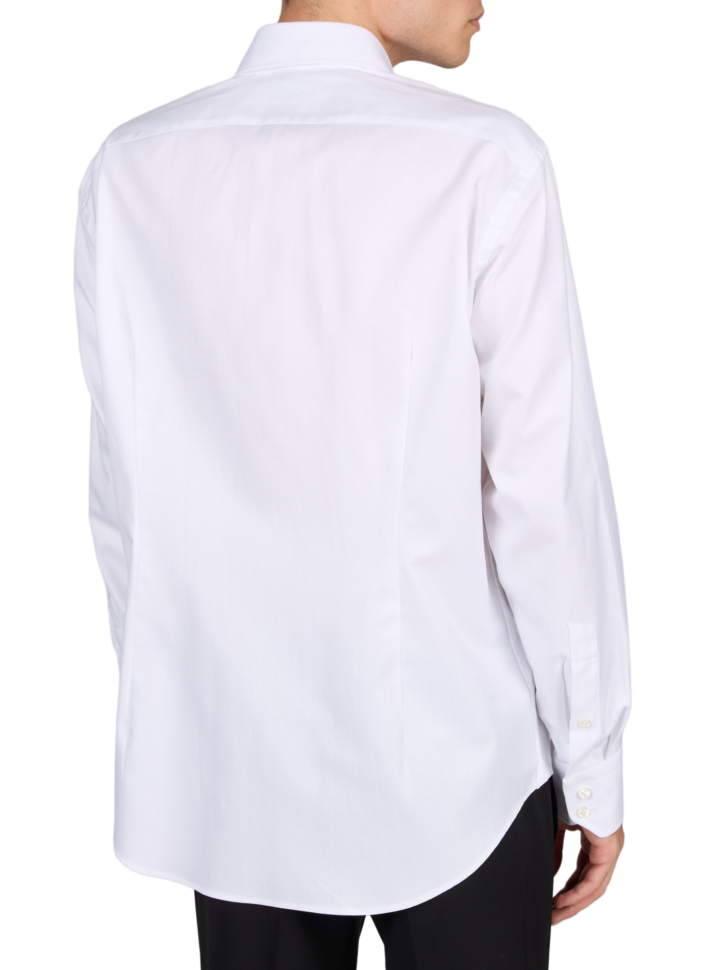 Schmale Hemdbluse mit Baumwollmuster VAN LAACK Weiss