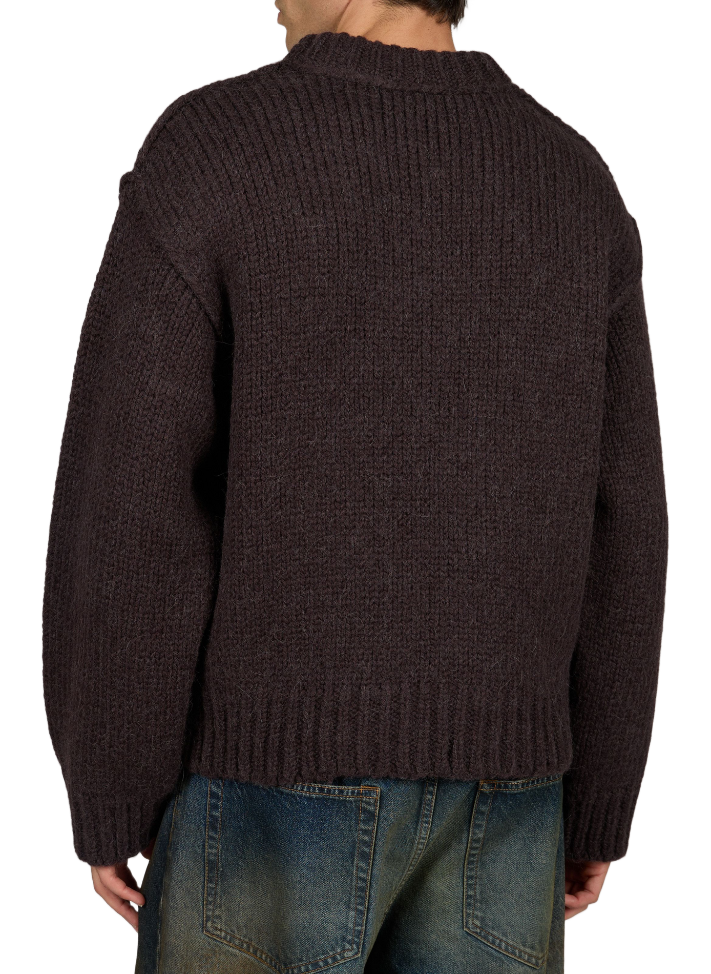 Round-neck wool oversized sweater OUR LEGACY Brown