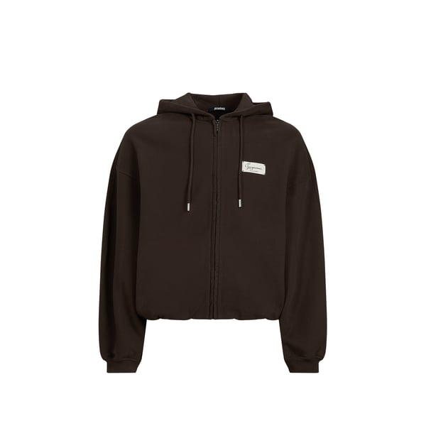 Sweat à capuche zippé uni Sweat à capuche zippé uni