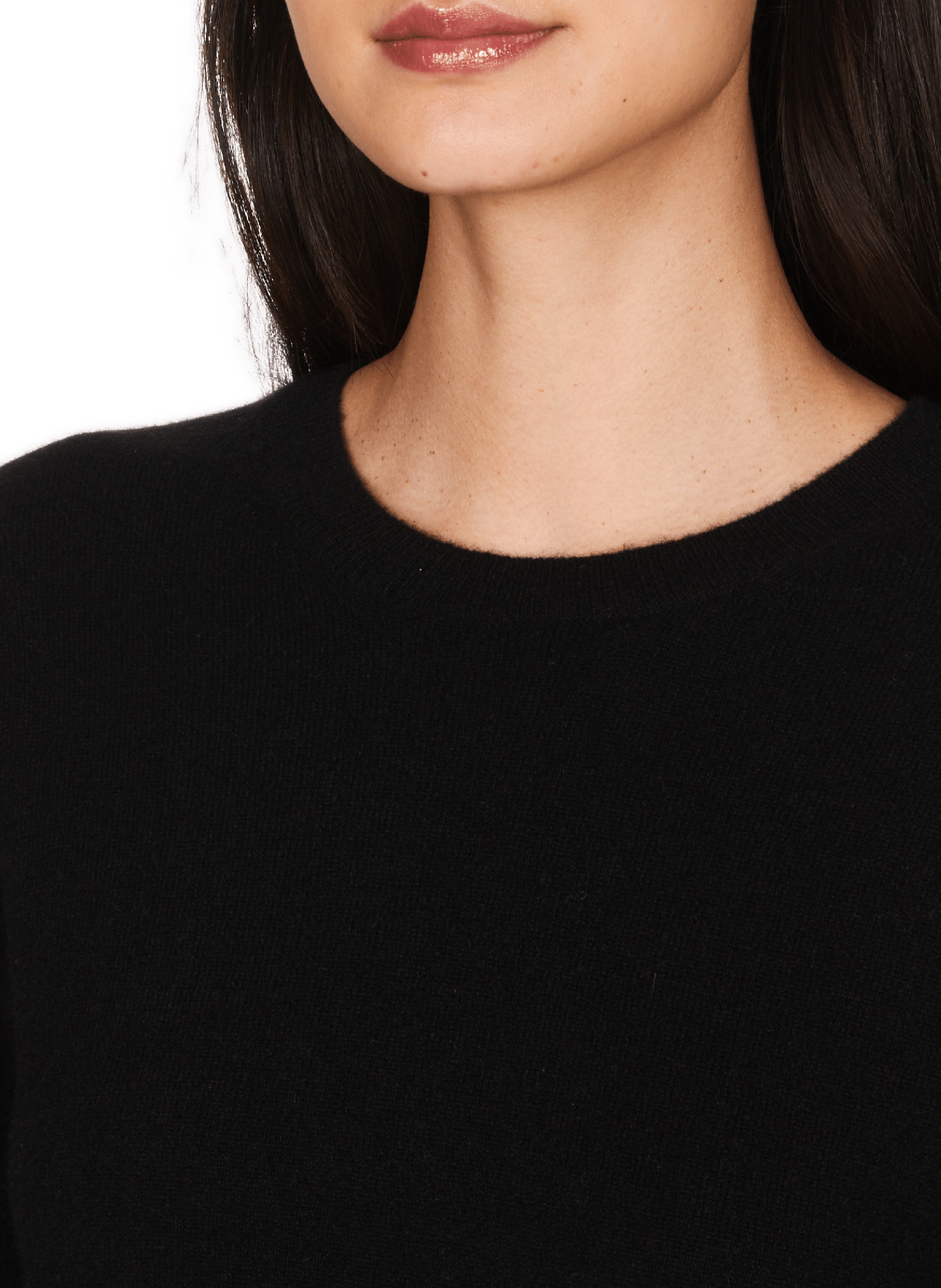 Pull droit Qiria col rond en cachemire SAISON 1865 Noir