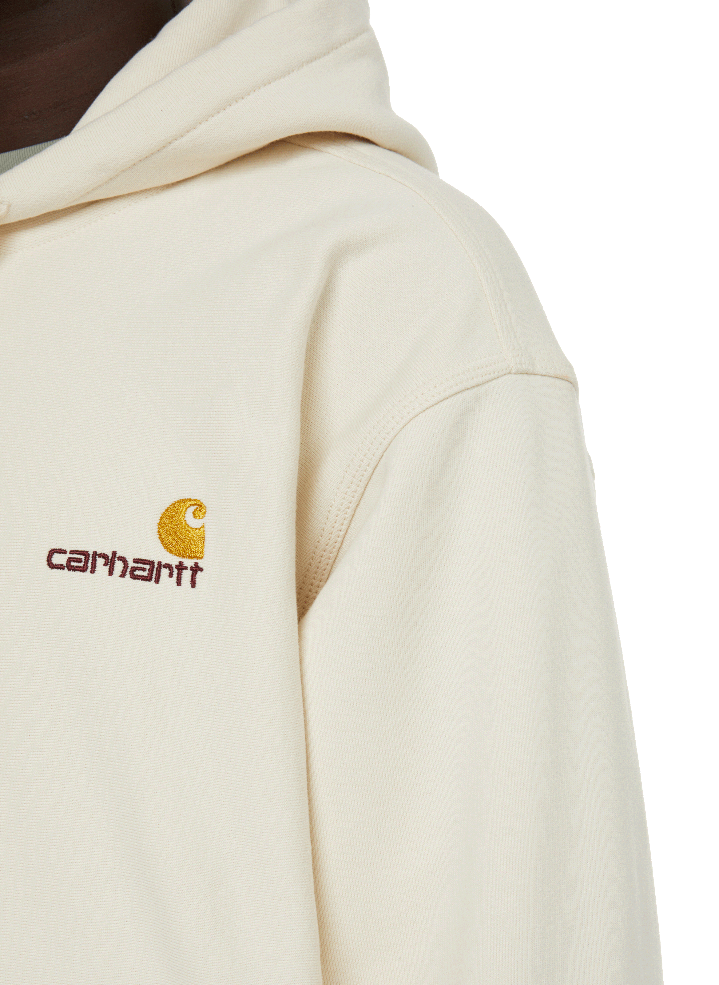 Hoodie American Script en coton mélangé CARHARTT WIP Beige