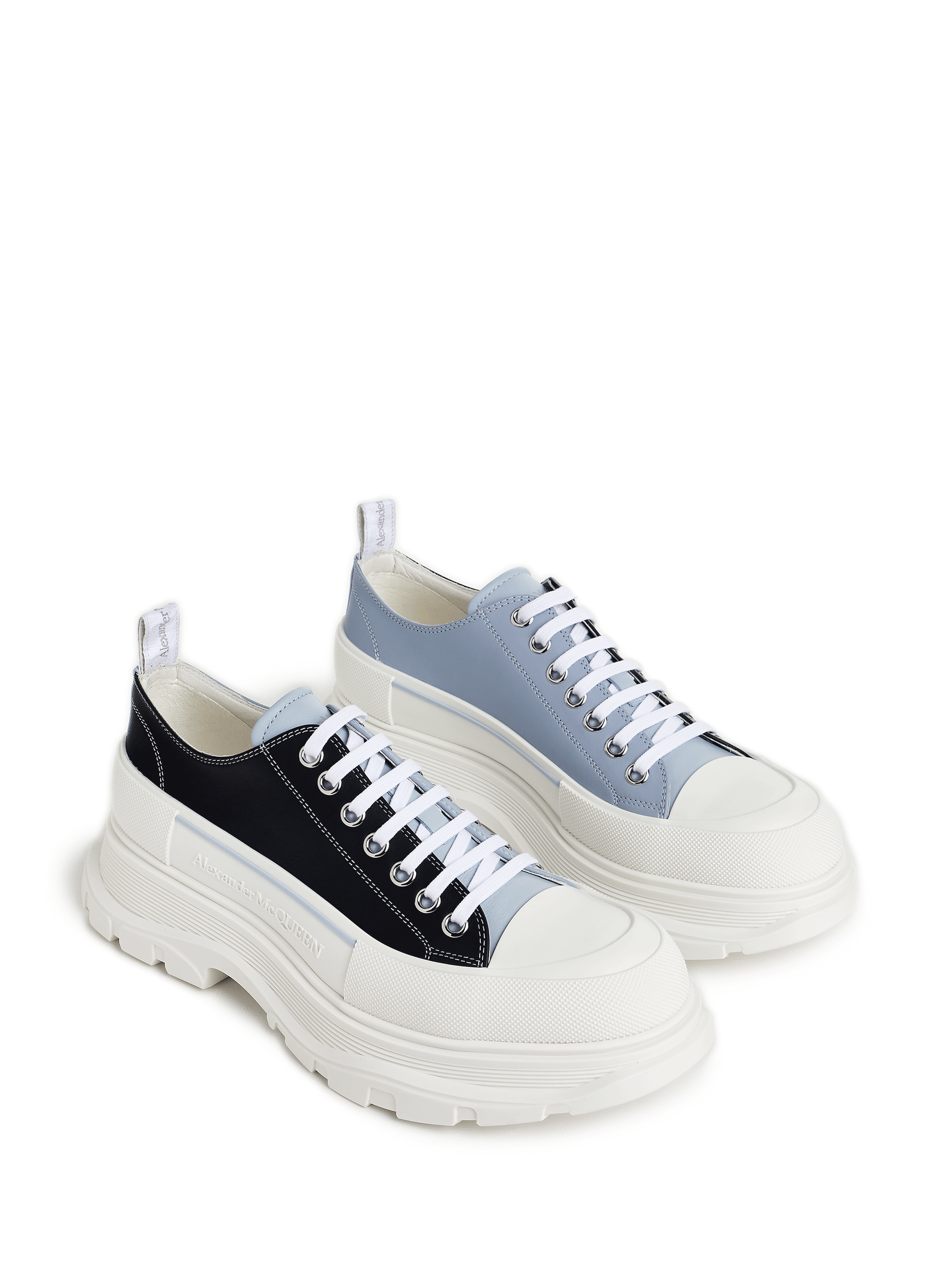 Chaussures à lacets Tread Slick bicolore en cuir