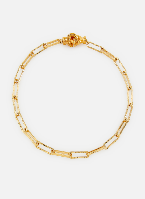 ALIGHIERI goldene Halskette mit geschmolzenen Gliedern 