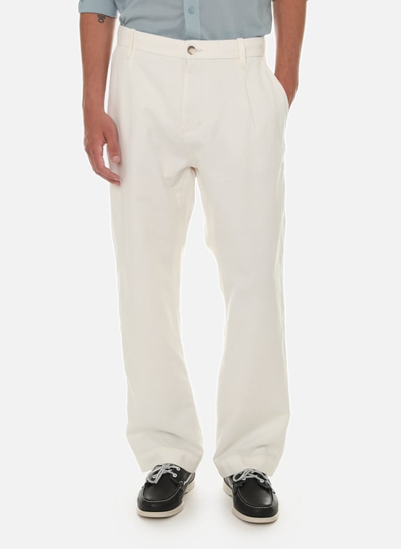 Linen and cotton trousers Beige by ESPRIT ESPRIT Linen and cotton trousers Beige