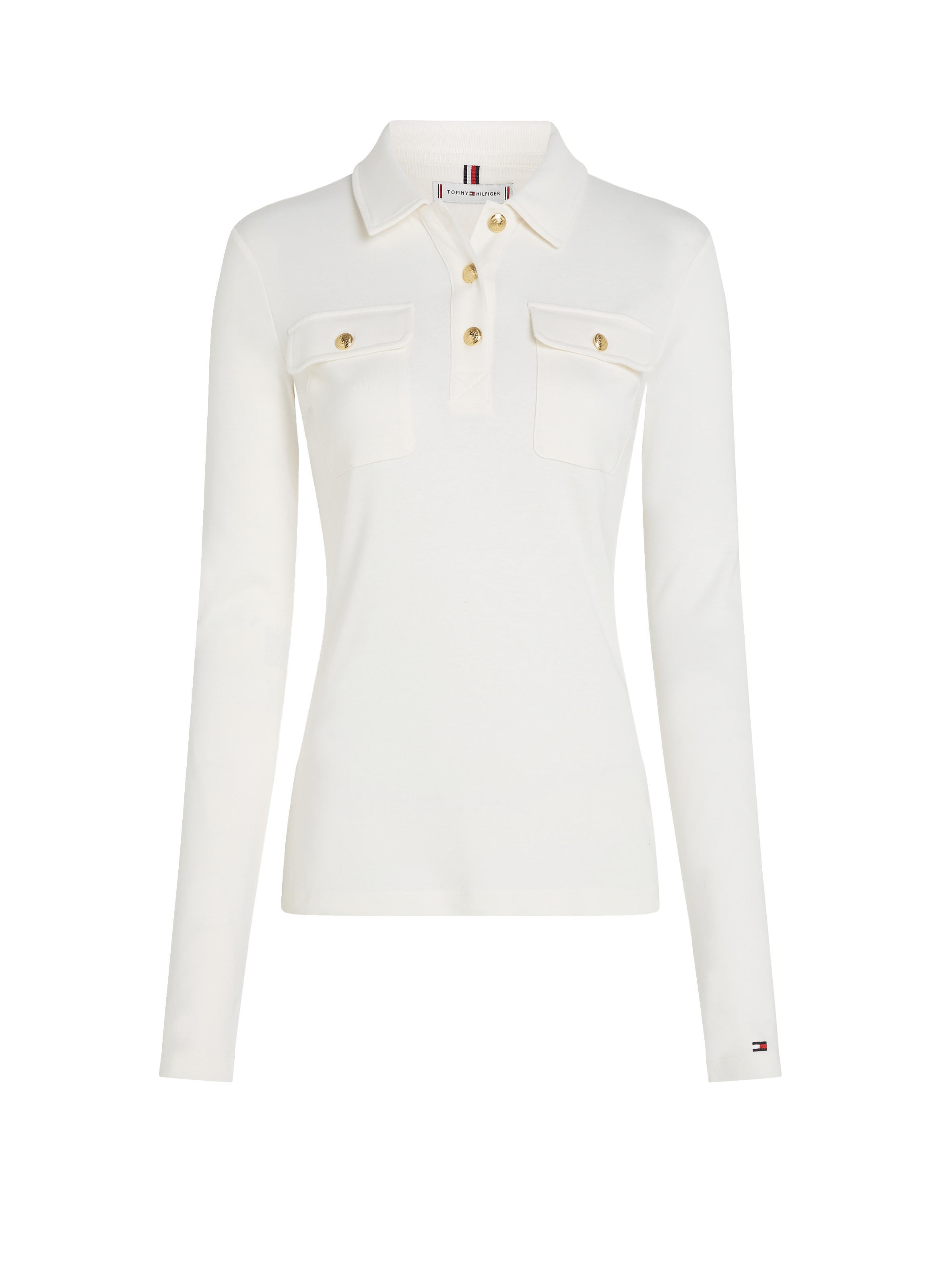 Polo manches longues  TOMMY HILFIGER Beige