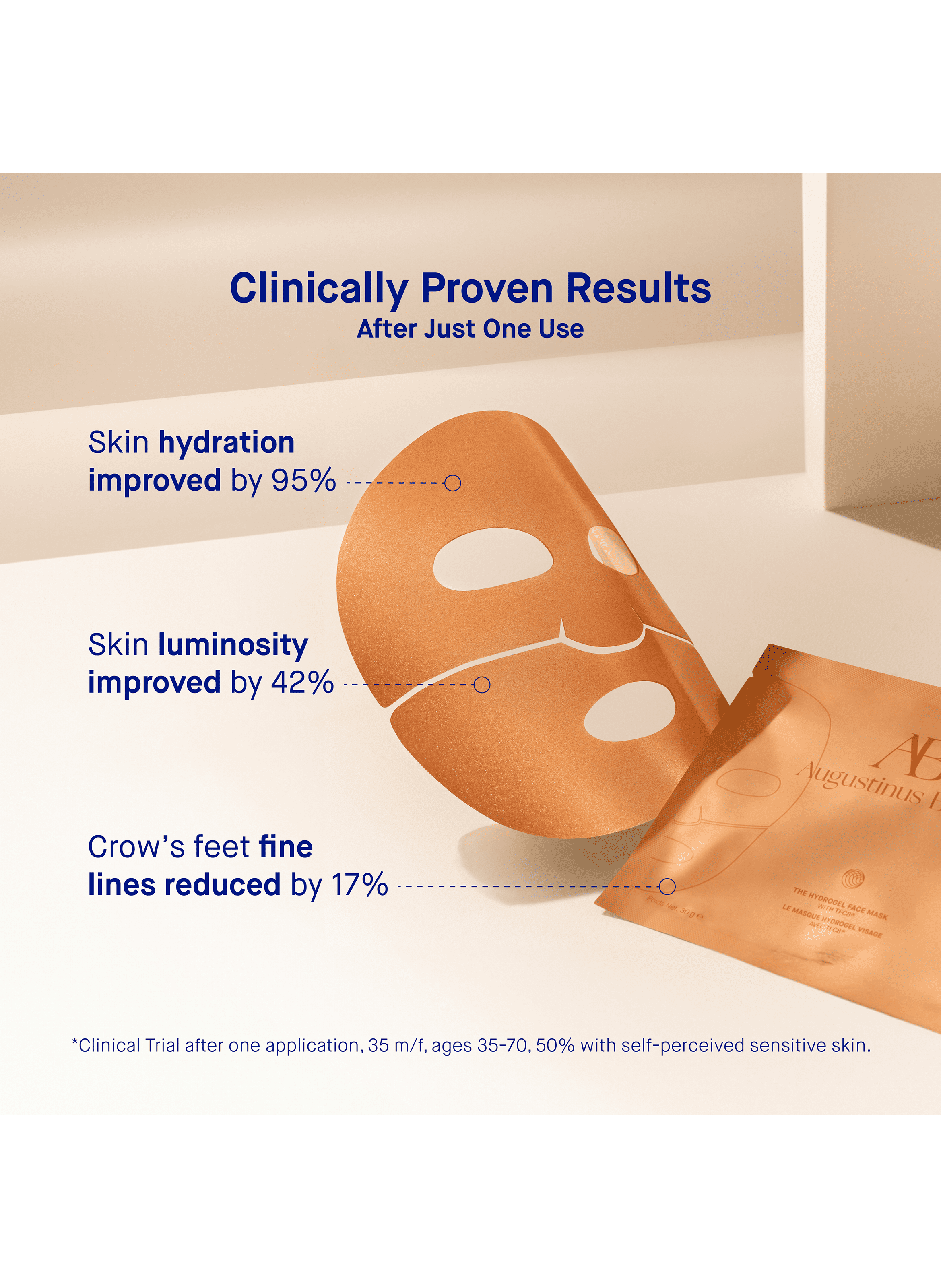 The Hydrogel Face Mask Single AUGUSTINUS BADER No color