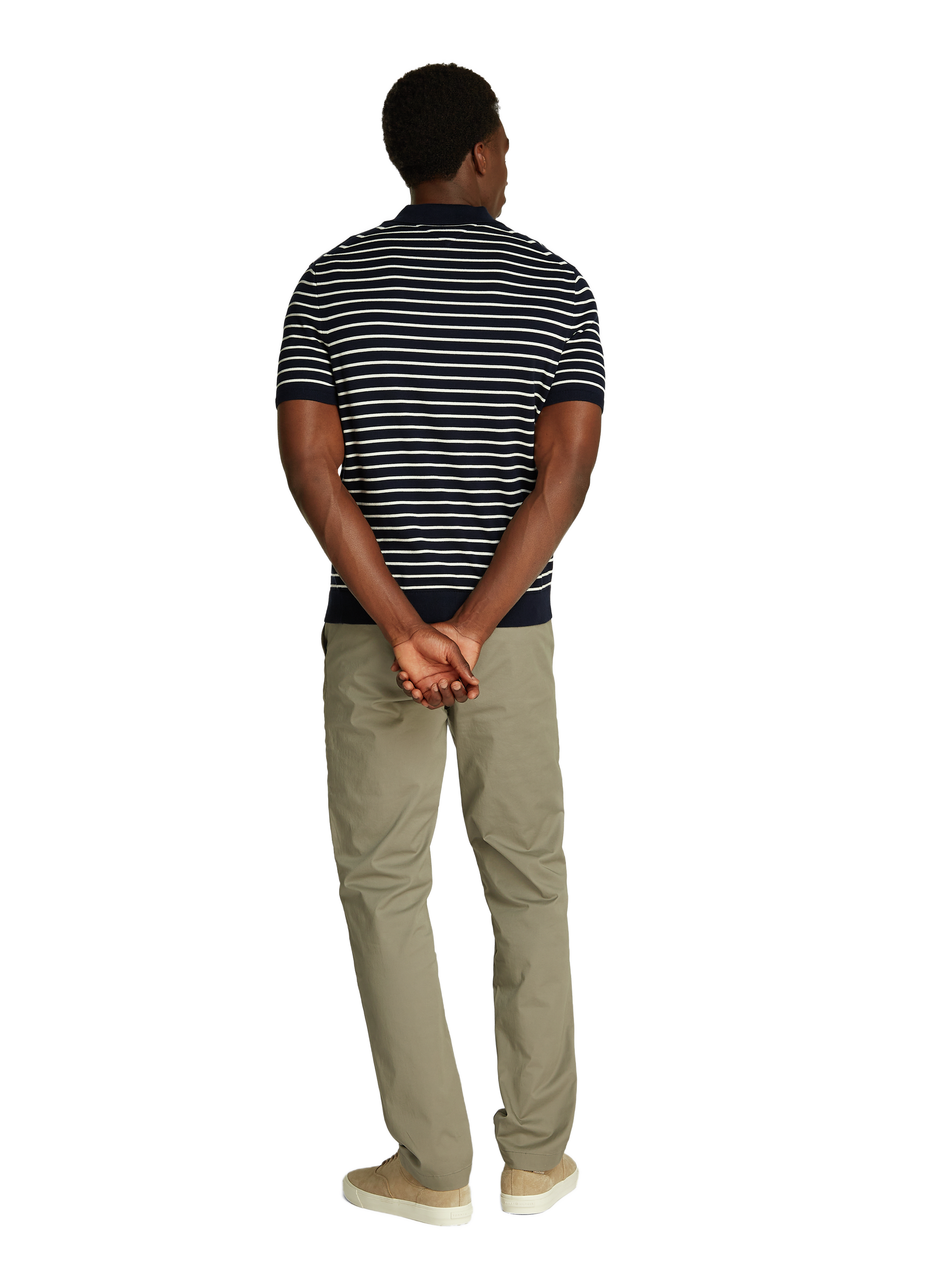 Striped cotton polo shirt TOMMY HILFIGER Blue