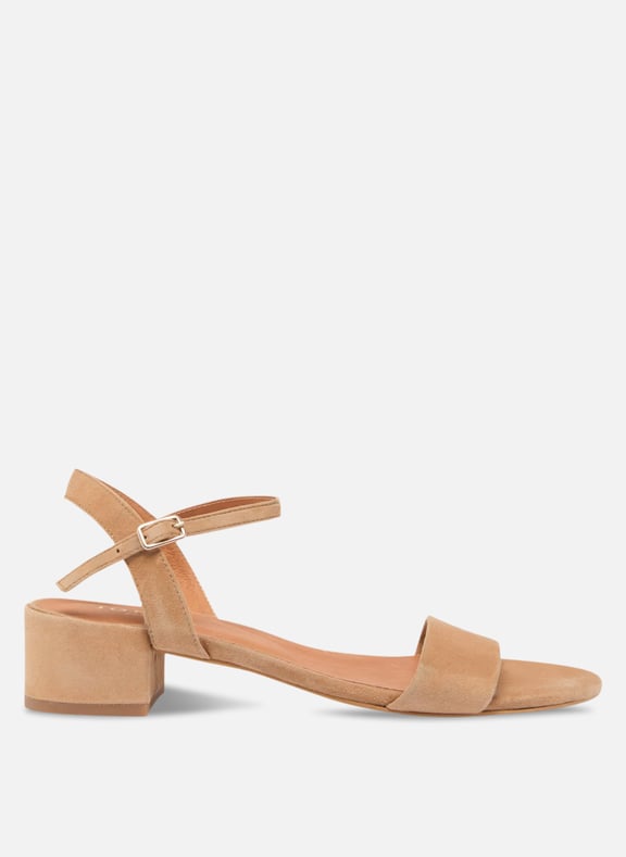 Sandales en cuir via Marron by JONAK JONAK Sandales en cuir via Marron