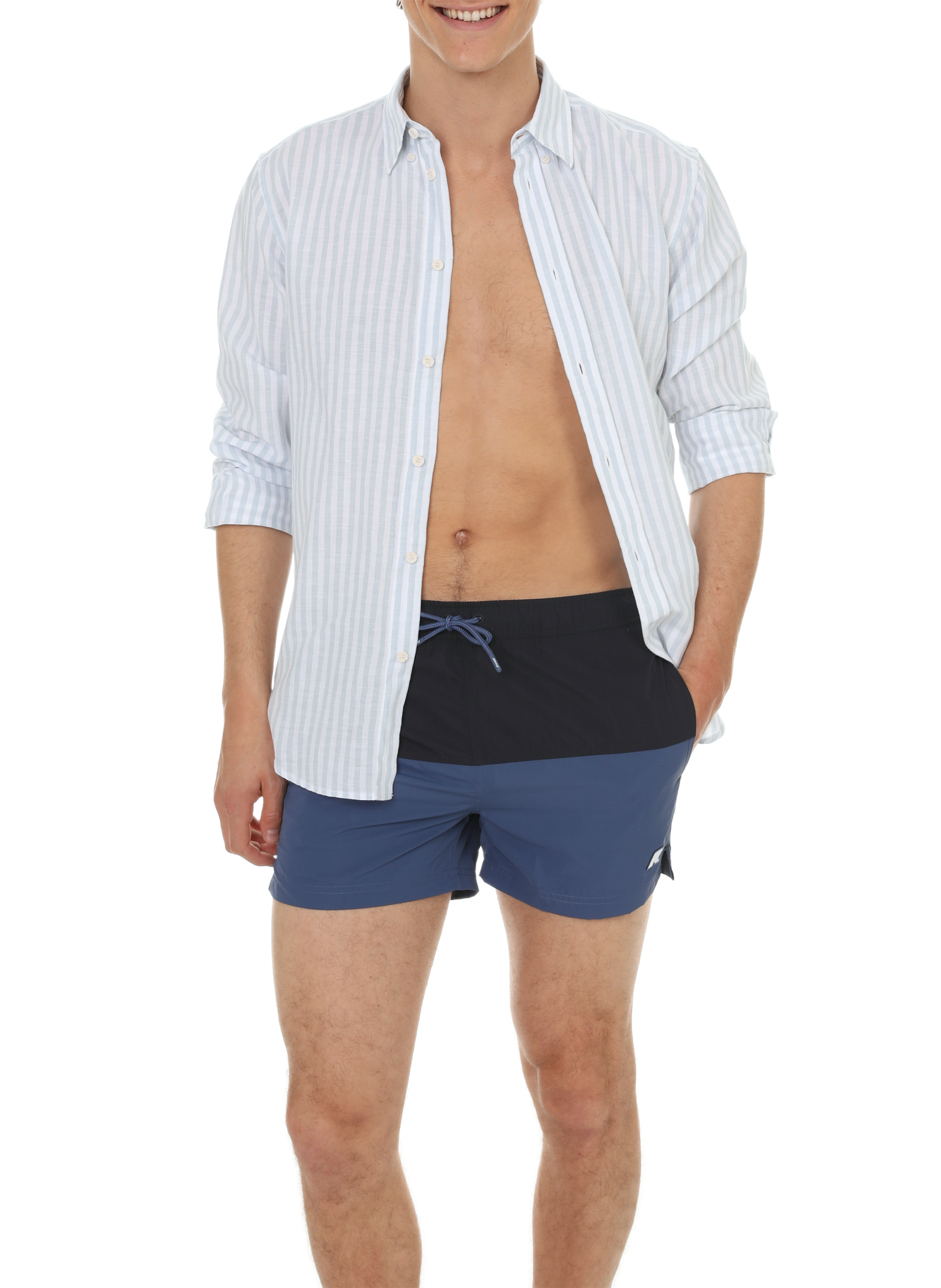 Short de bain droit K-WAY Bleu