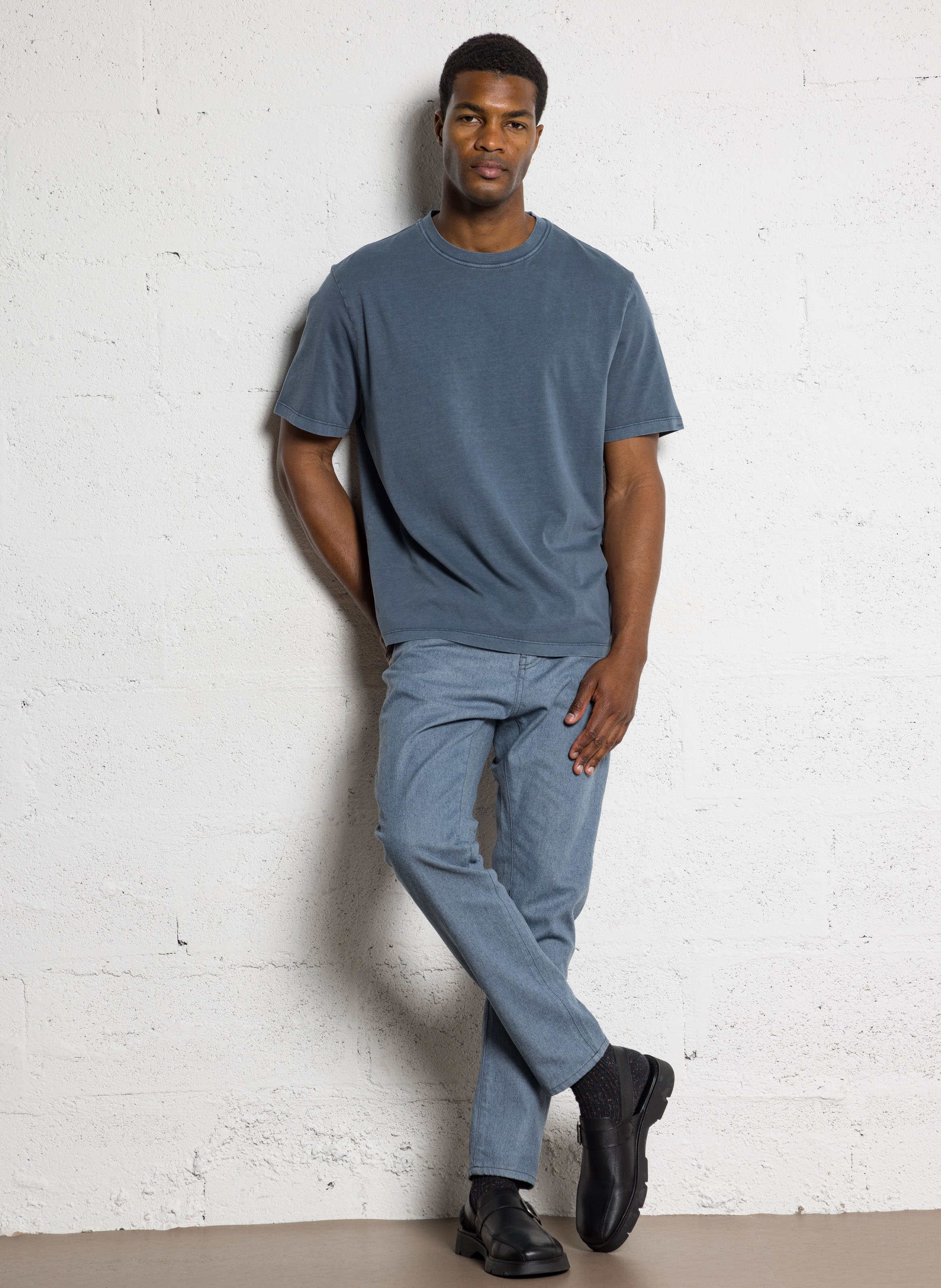 Tee-shirt col rond manches courtes IKKS Bleu